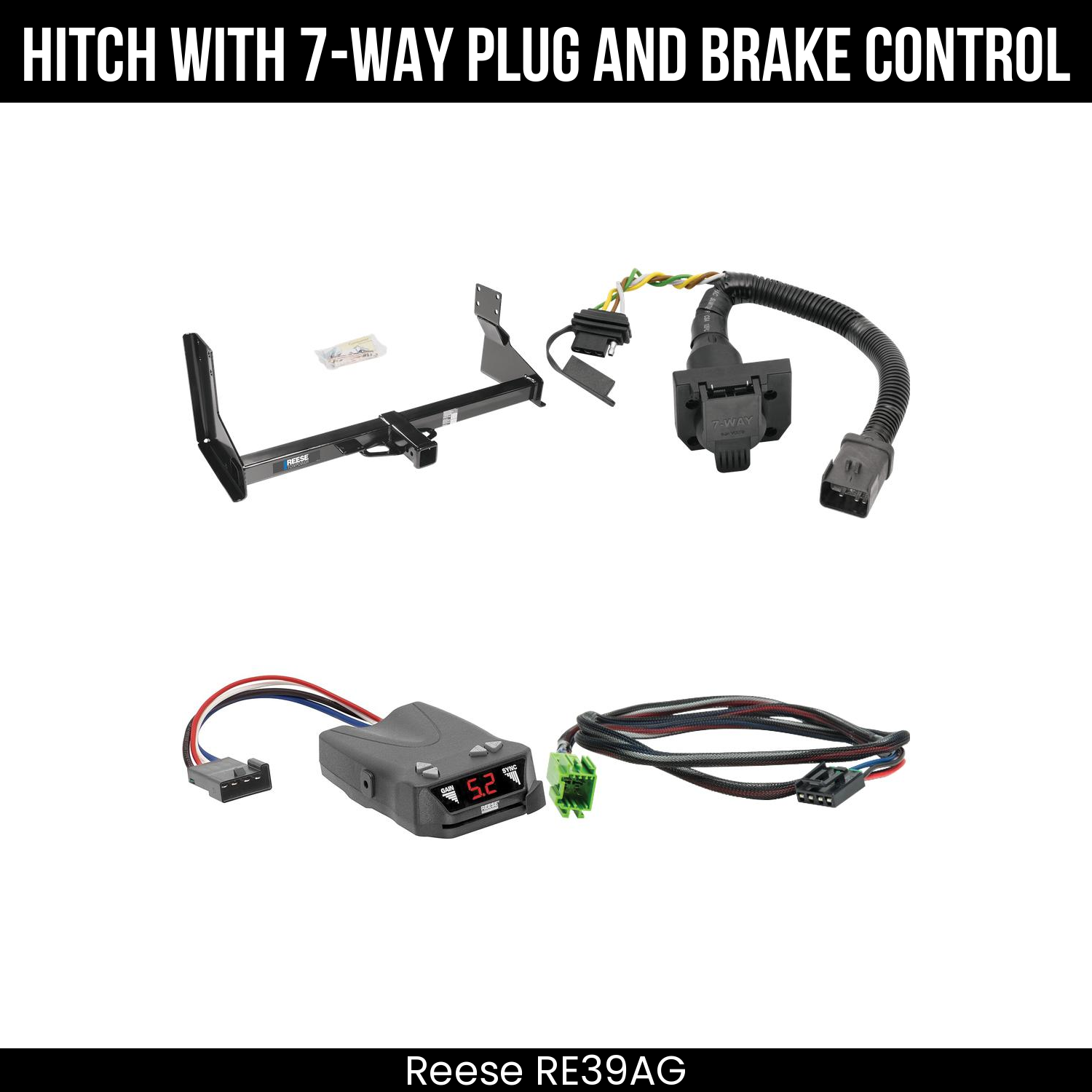 Trailer Hitch , 7-Way , Reese Brakeman IV Brake Control