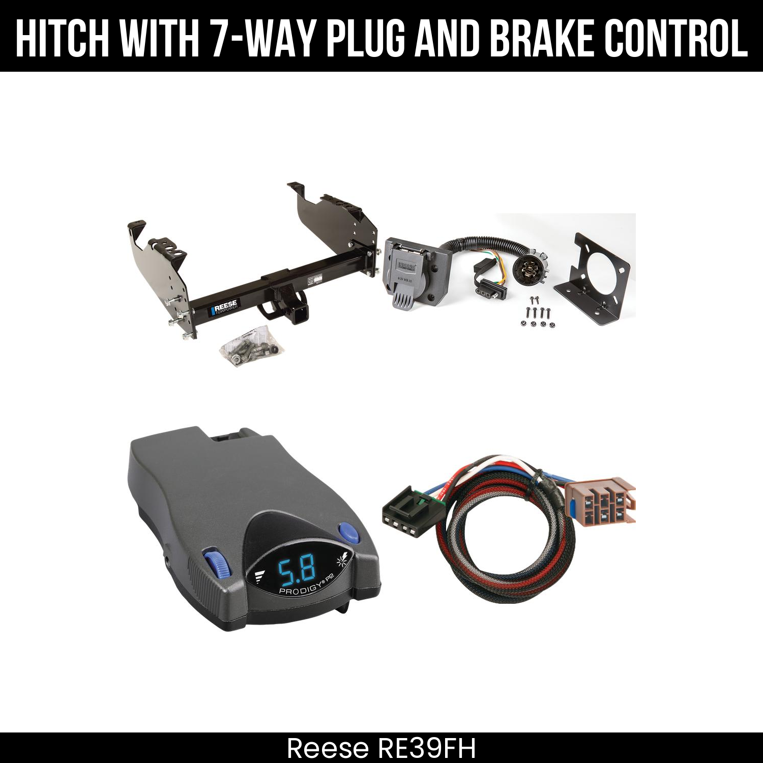 Trailer Hitch , 7-Way , Tekonsha Prodigy P2 Brake Control