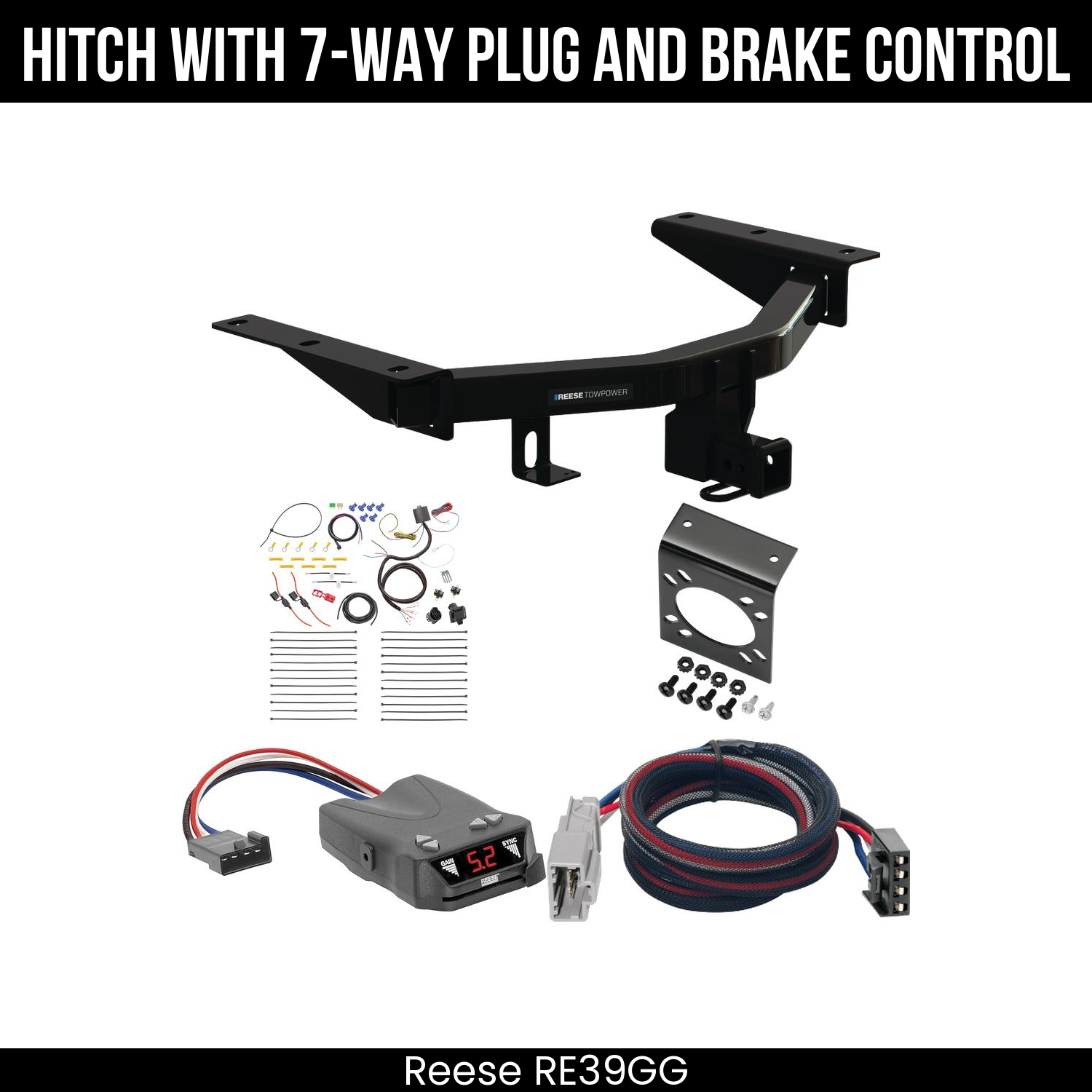 Trailer Hitch , 7-Way , Reese Brakeman IV Brake Control