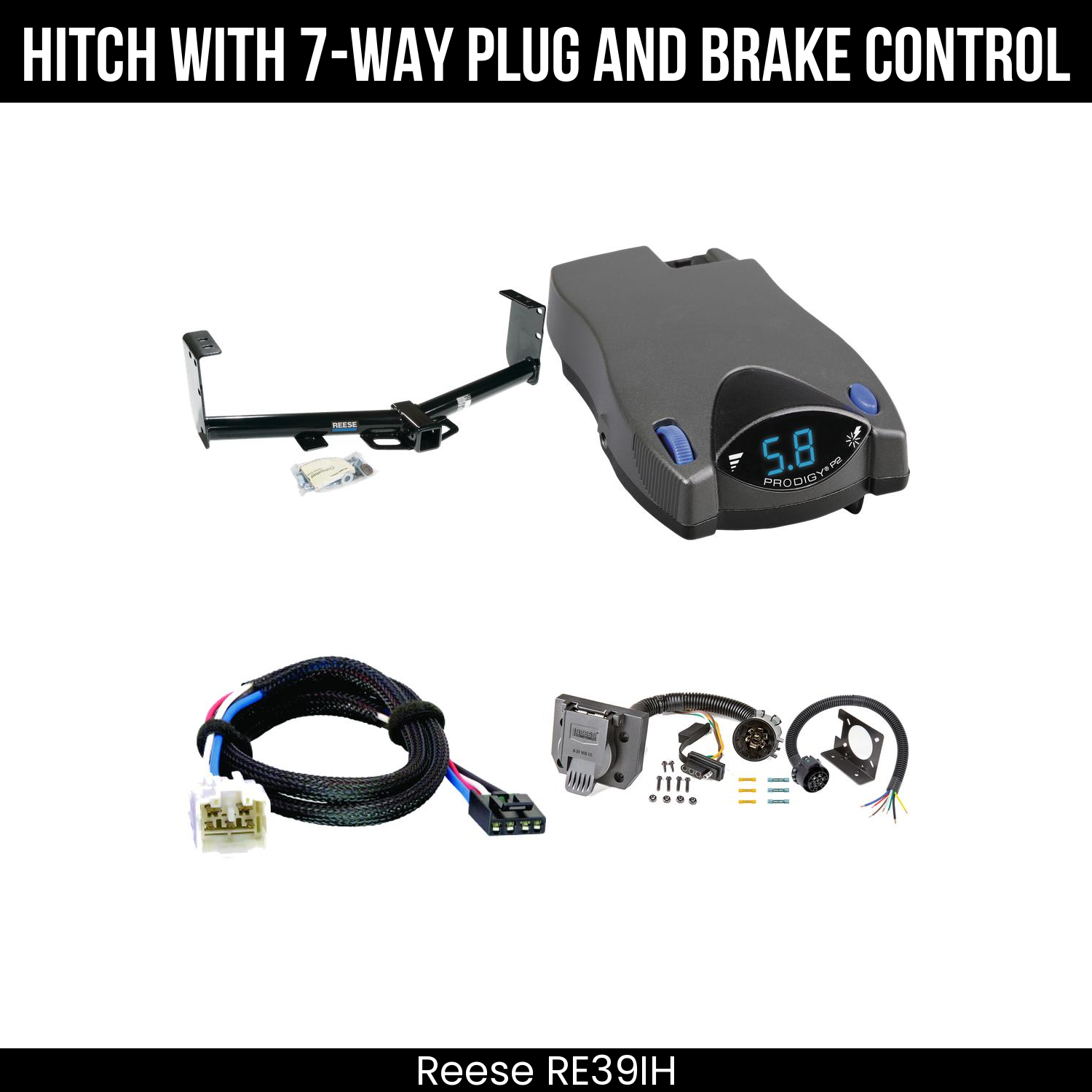 Trailer Hitch , 7-Way , Tekonsha Prodigy P2 Brake Control