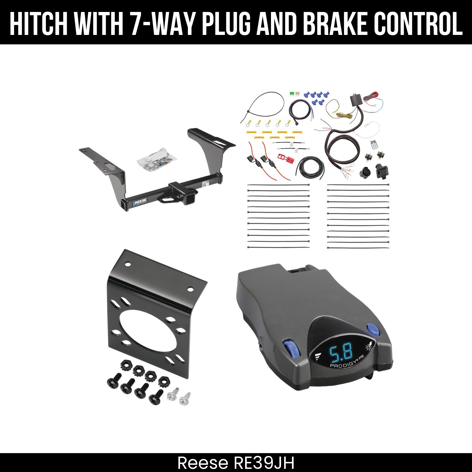 Trailer Hitch , 7-Way , Tekonsha Prodigy P2 Brake Control