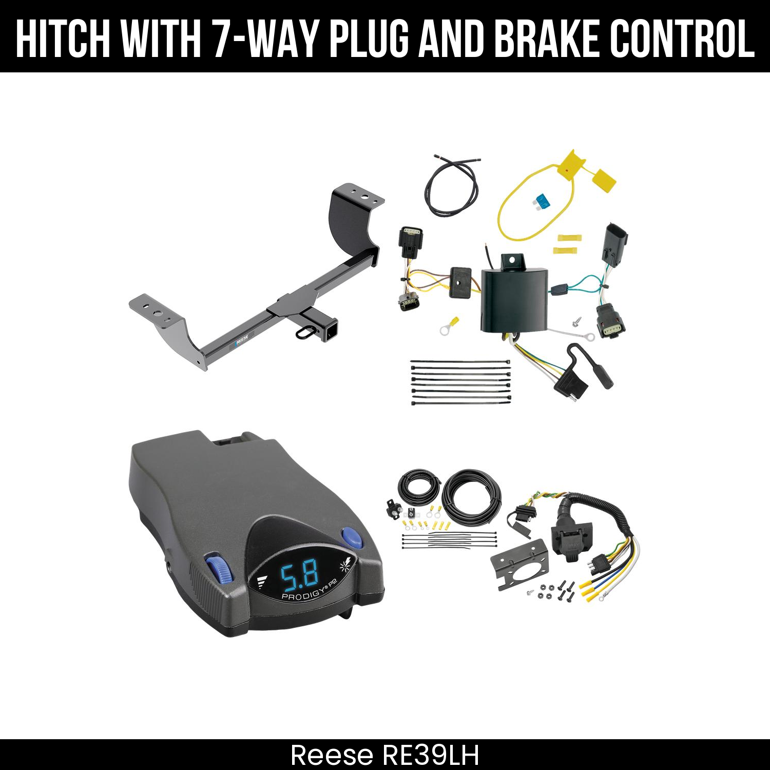 Trailer Hitch , 7-Way , Tekonsha Prodigy P2 Brake Control