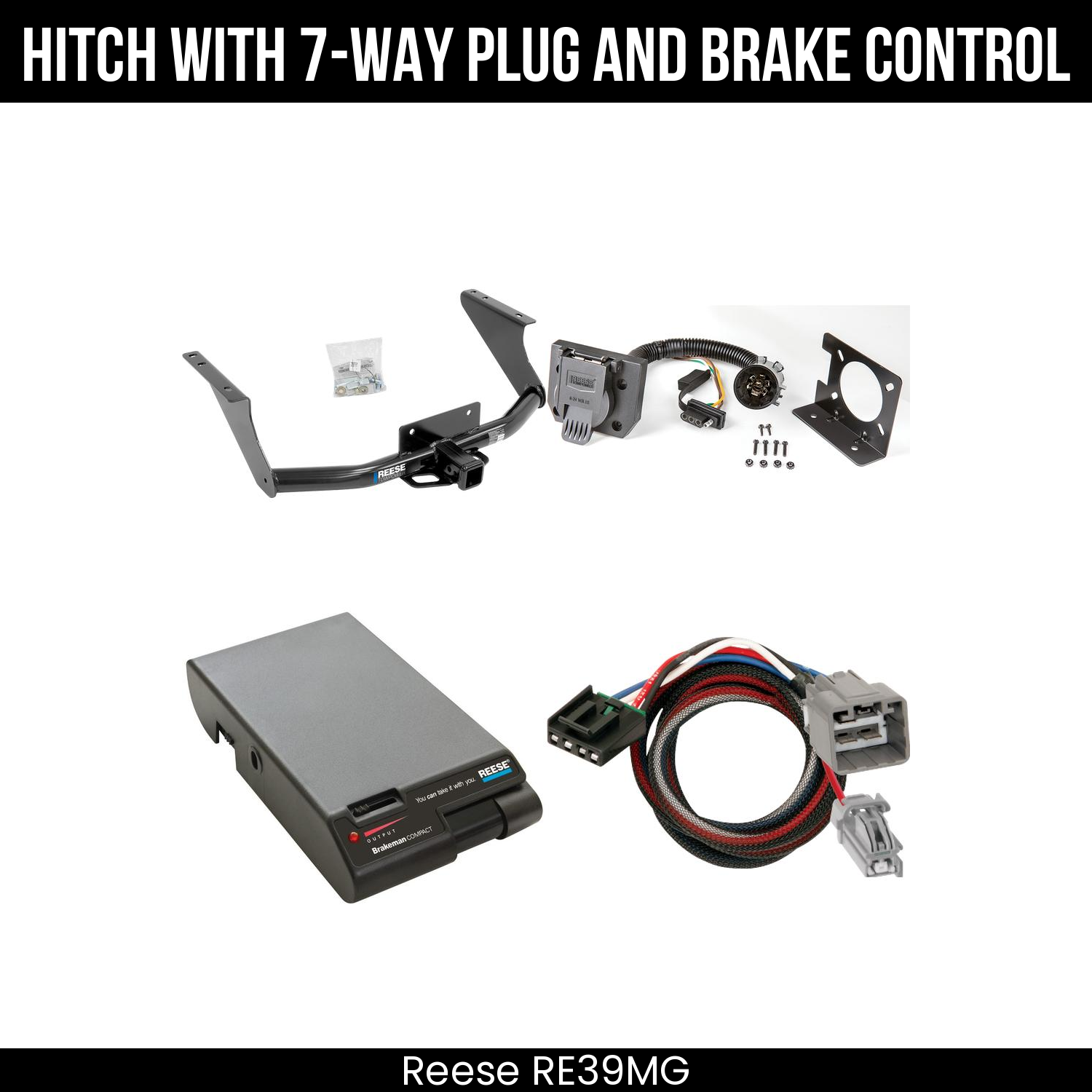 Trailer Hitch , 7-Way , Reese Brakeman Brake Control