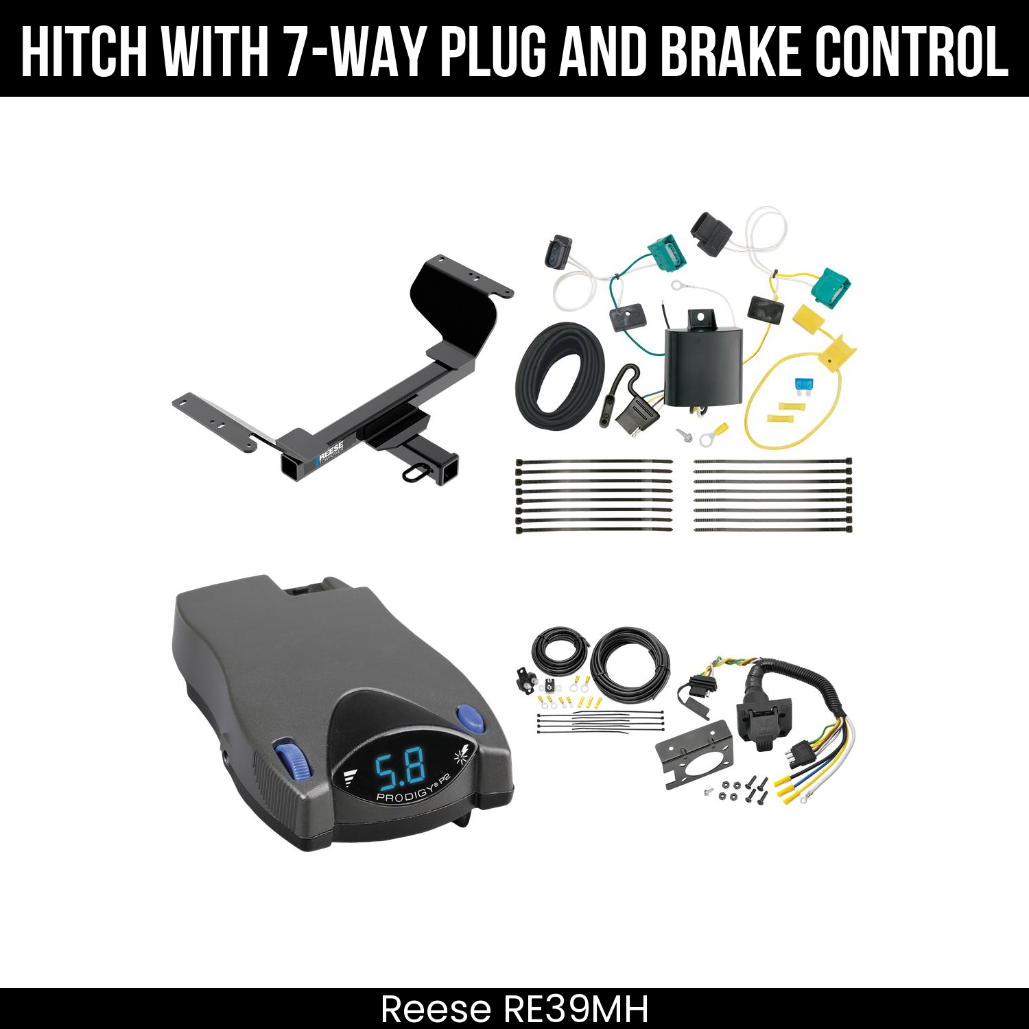 Trailer Hitch , 7-Way , Tekonsha Prodigy P2 Brake Control