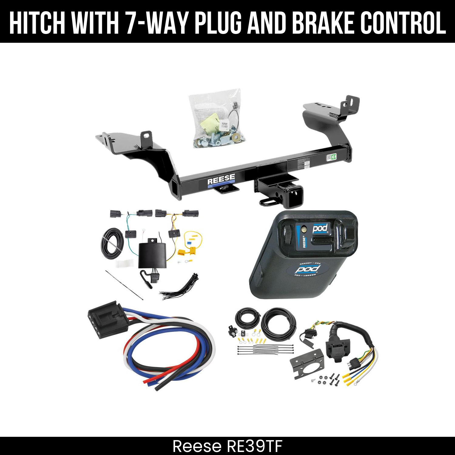 Trailer Hitch , 7-Way , Reese POD Brake Control