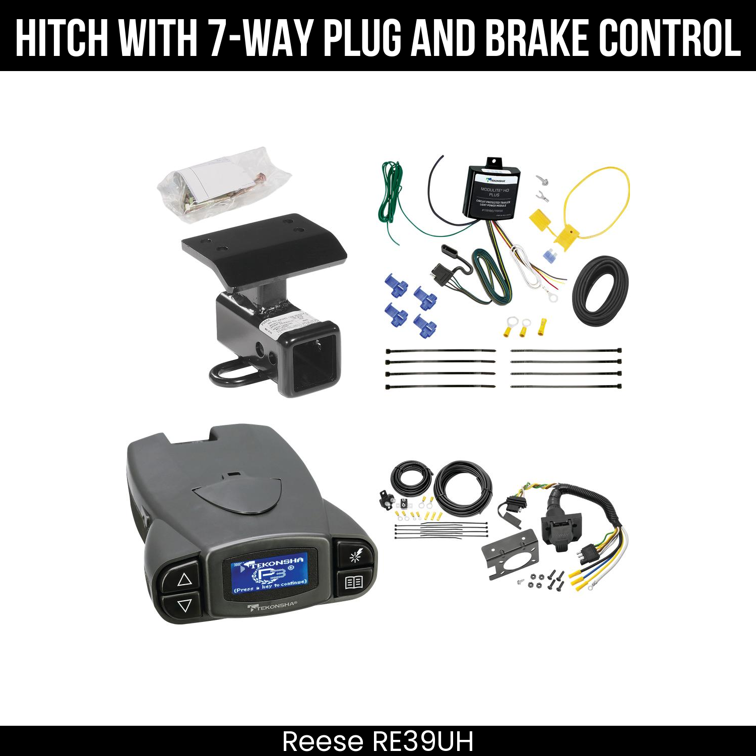 Trailer Hitch , 7-Way , Tekonsha Prodigy P3 Brake Control