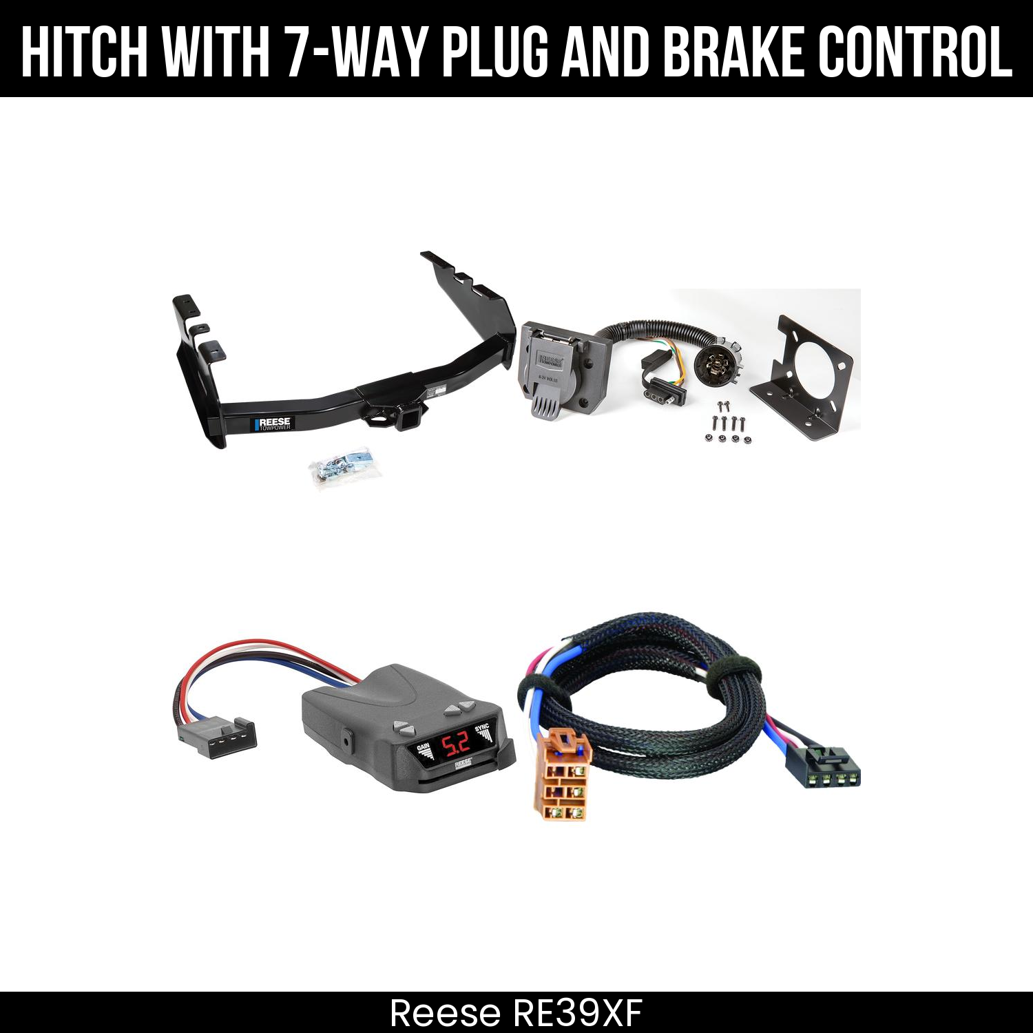 Trailer Hitch , 7-Way , Reese Brakeman IV Brake Control