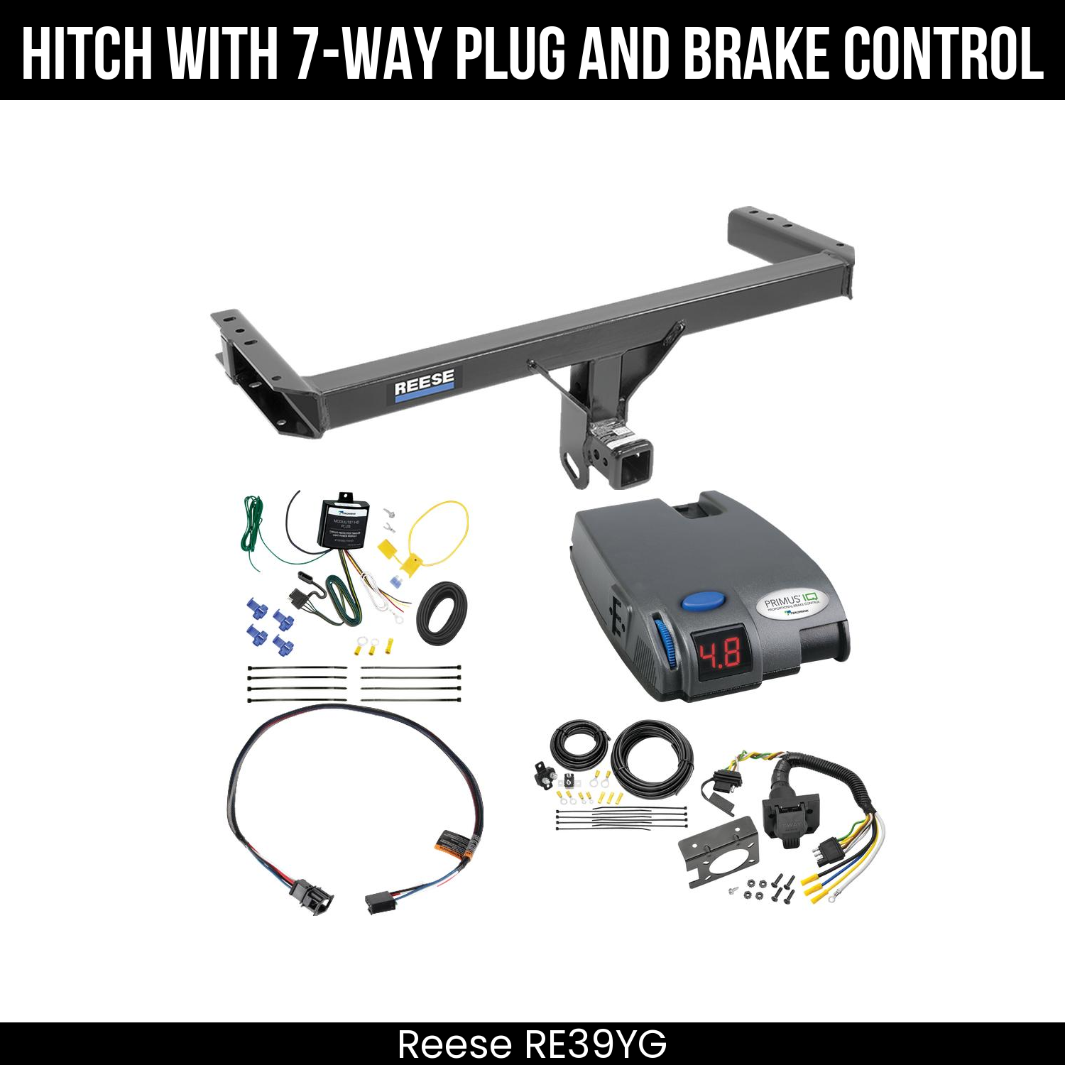 Trailer Hitch , 7-Way , Tekonsha Primus IQ Brake Control