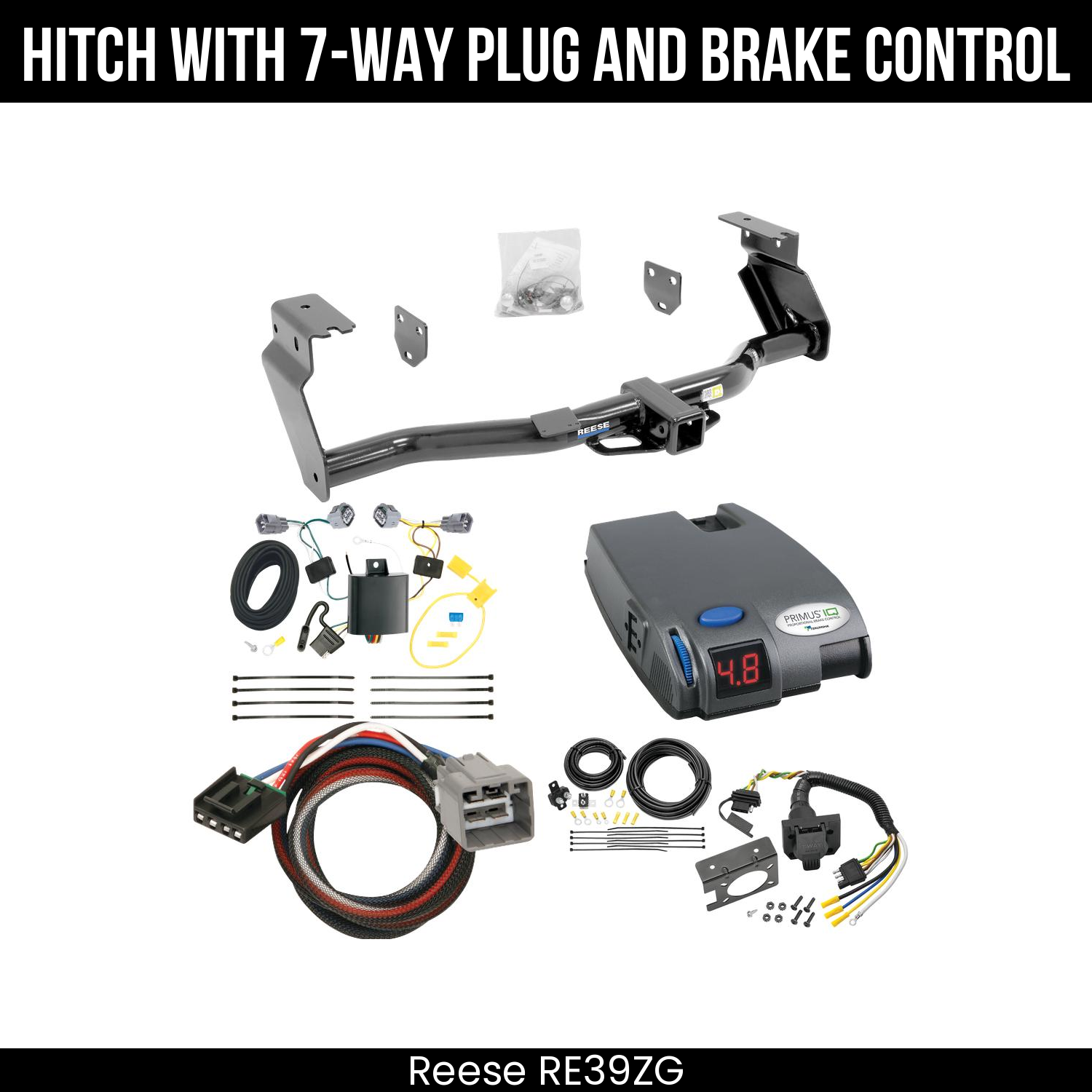 Trailer Hitch , 7-Way , Tekonsha Primus IQ Brake Control