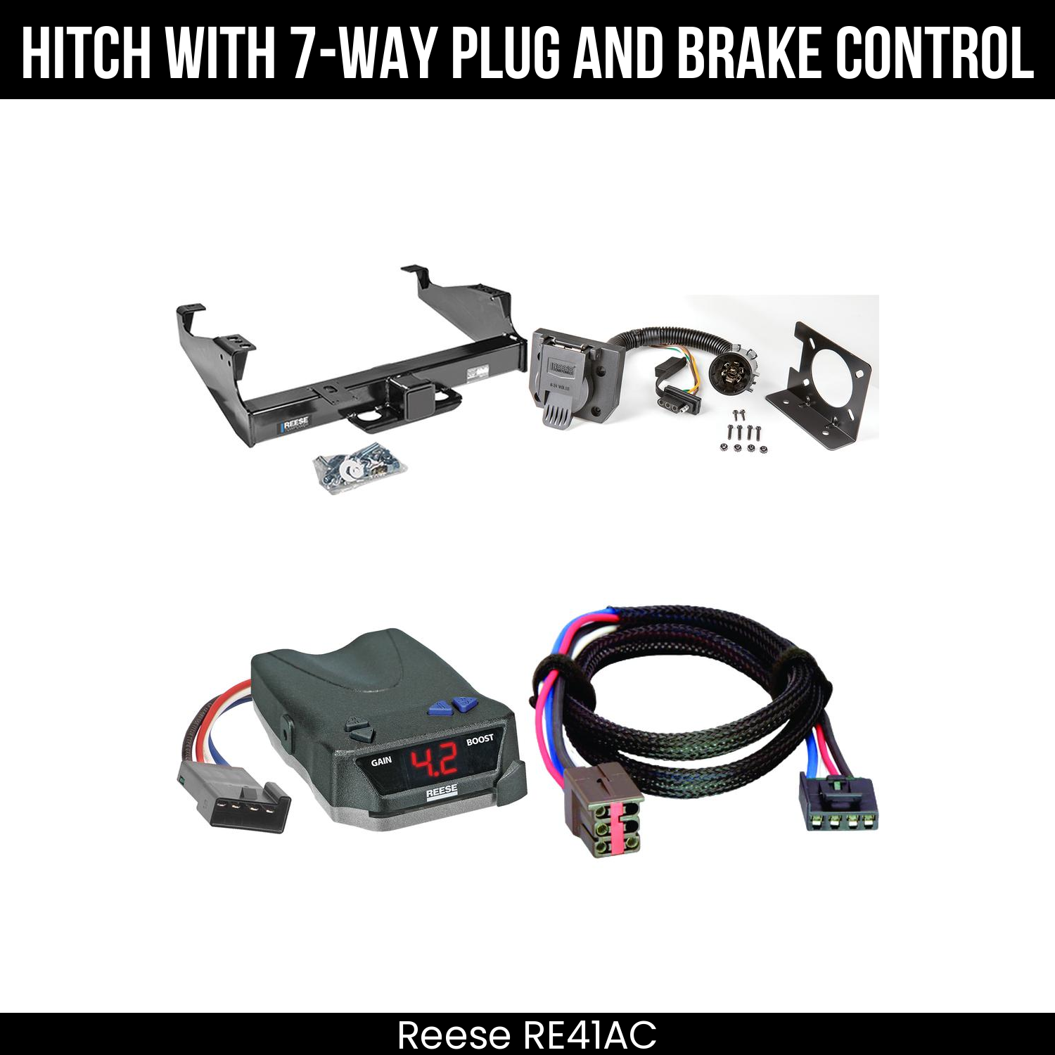Trailer Hitch , 7-Way , Reese Brake EVN Control