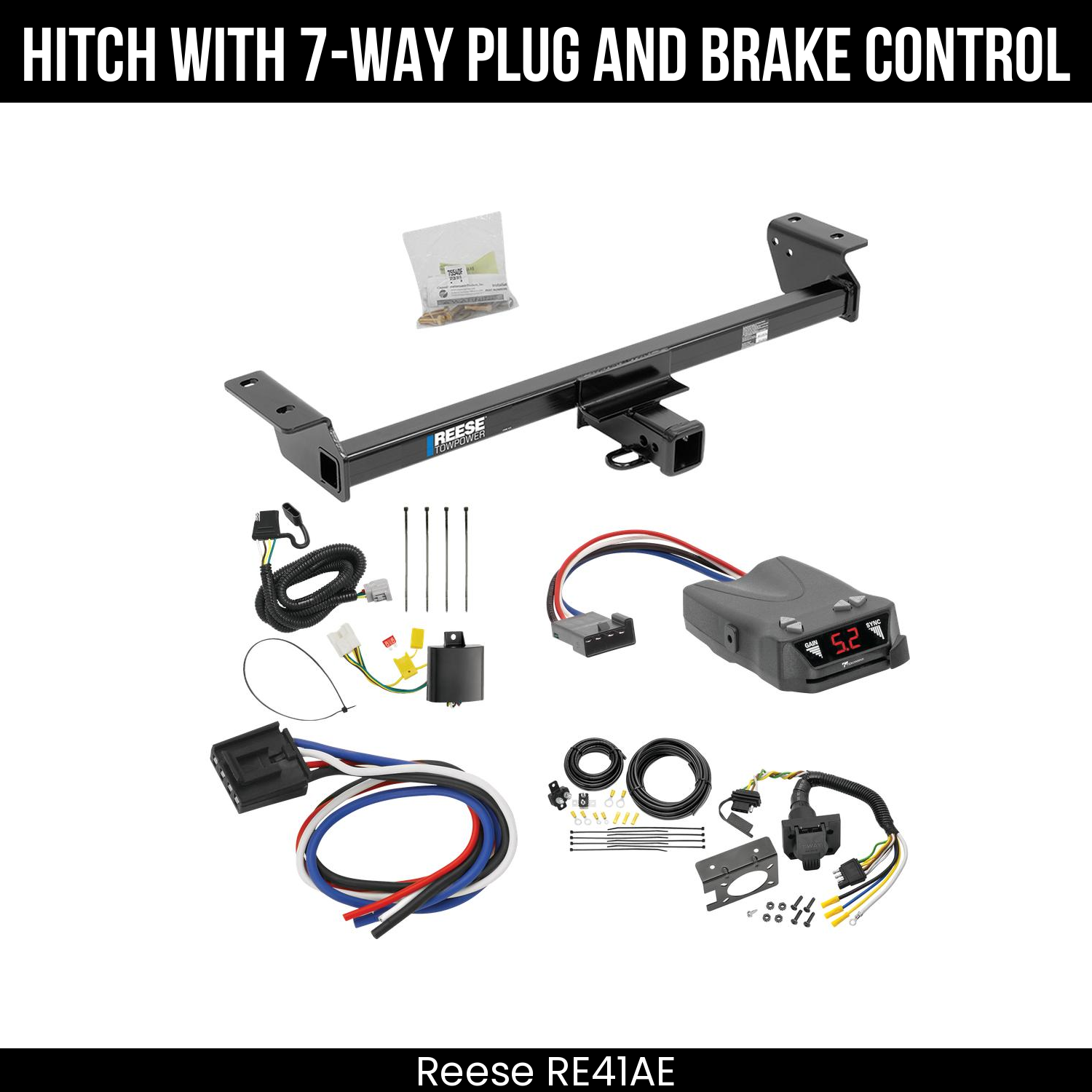 Trailer Hitch , 7-Way , Tekonsha Brakeman IV Brake Control