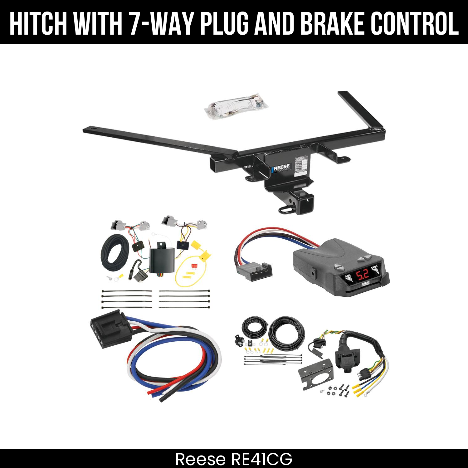 Trailer Hitch , 7-Way , Reese Brakeman IV Brake Control