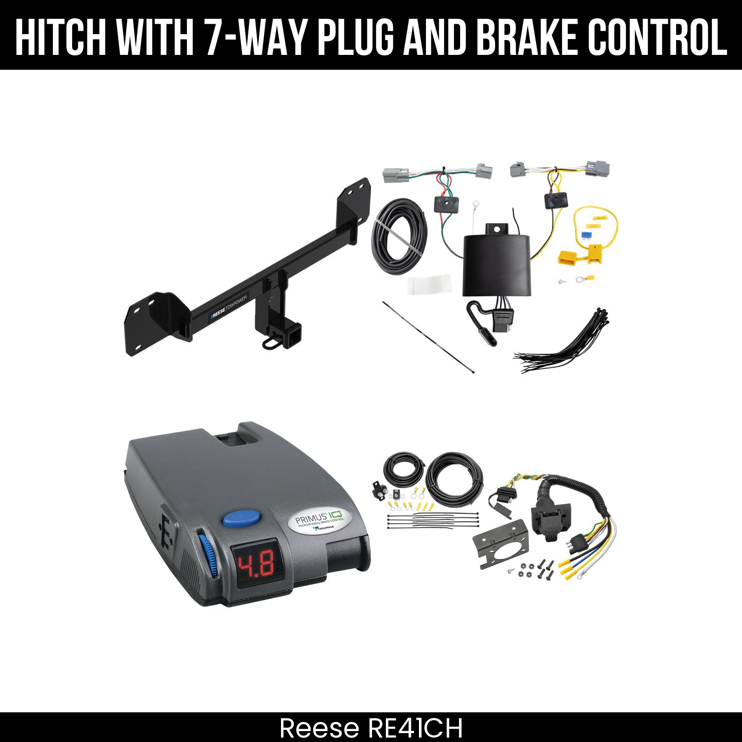 Trailer Hitch , 7-Way , Tekonsha Primus IQ Brake Control