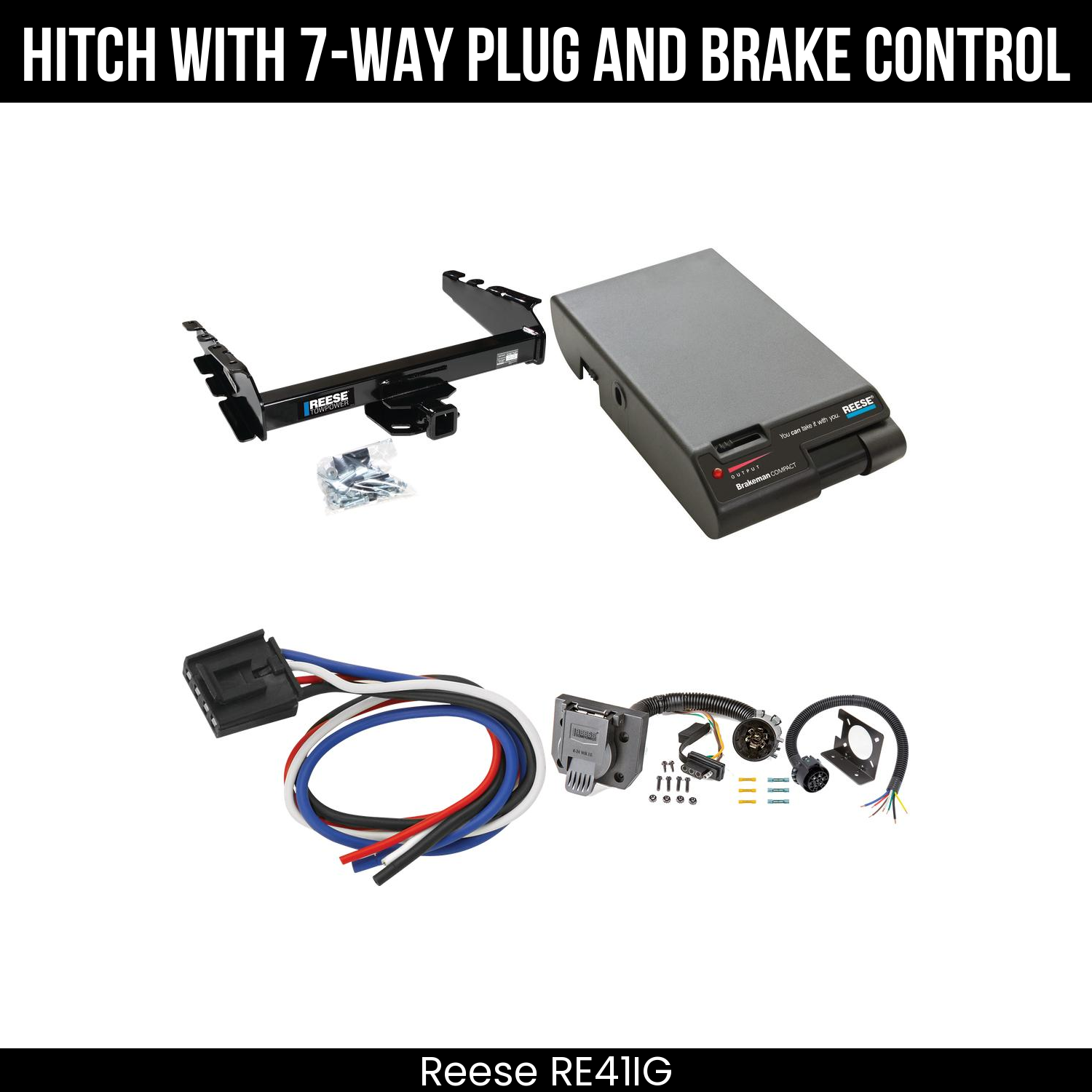 Trailer Hitch , 7-Way , Reese Brakeman Brake Control