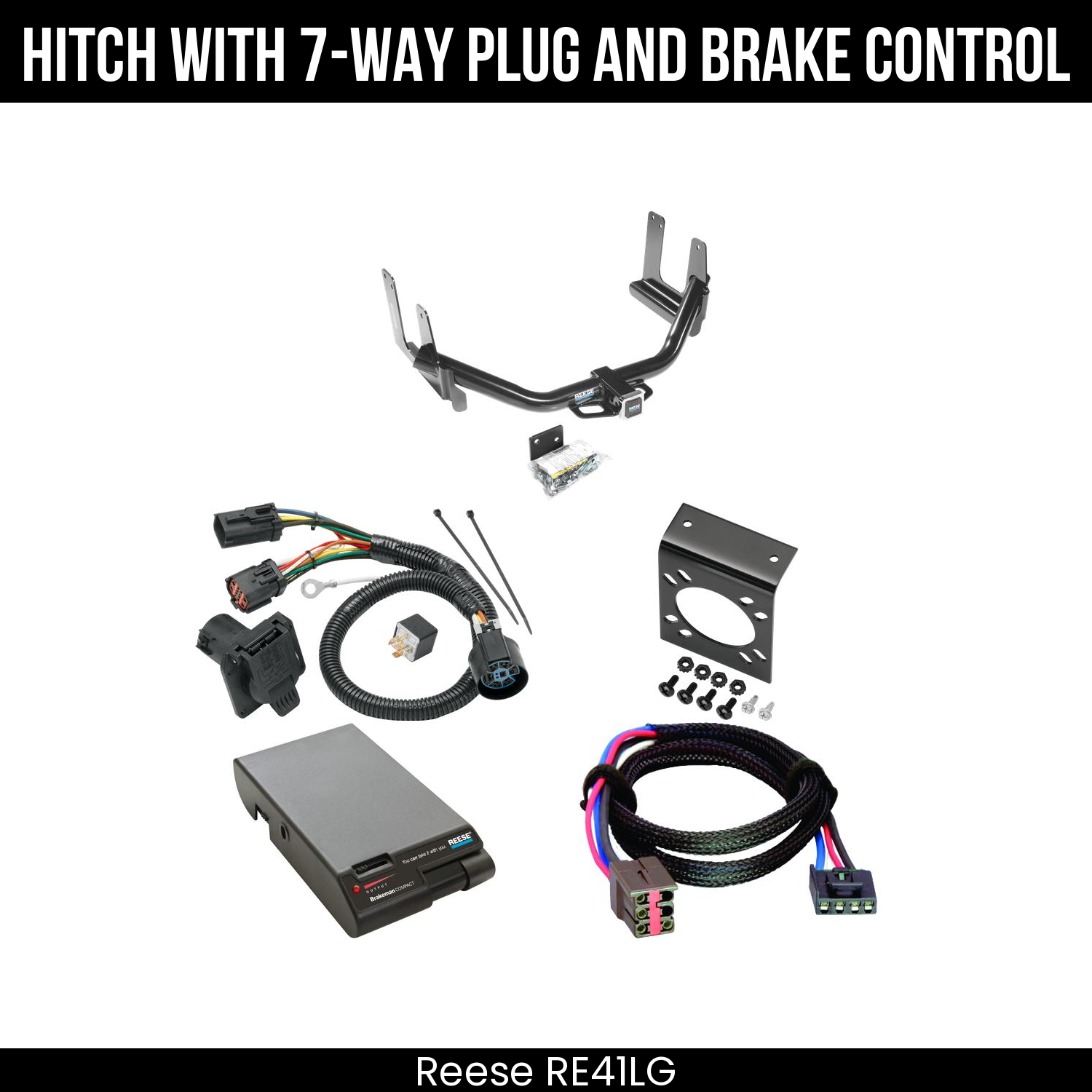 Trailer Hitch , 7-Way , Reese Brakeman Brake Control