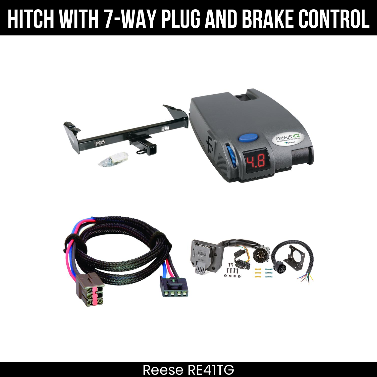 Trailer Hitch , 7-Way , Tekonsha Primus IQ Brake Control