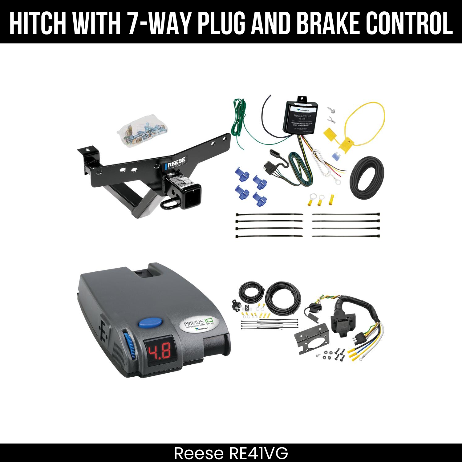 Trailer Hitch , 7-Way , Tekonsha Primus IQ Brake Control