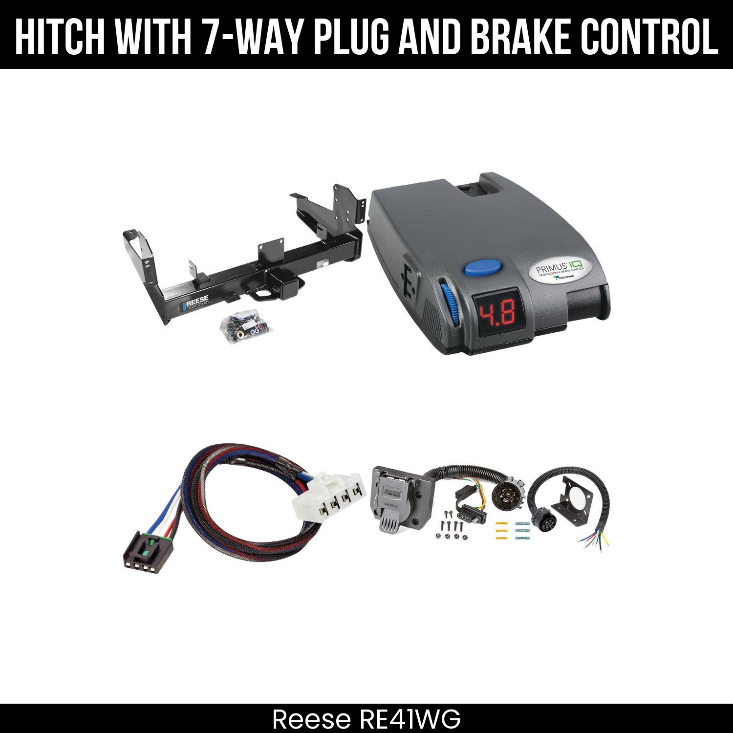 Trailer Hitch , 7-Way , Tekonsha Primus IQ Brake Control