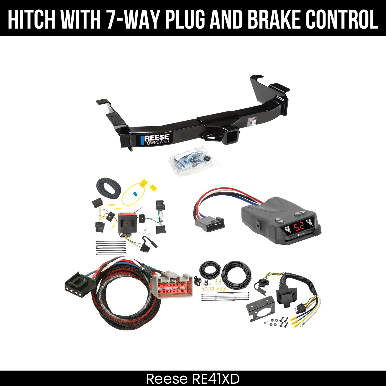 Trailer Hitch , 7-Way , Tekonsha Brakeman IV Brake Control