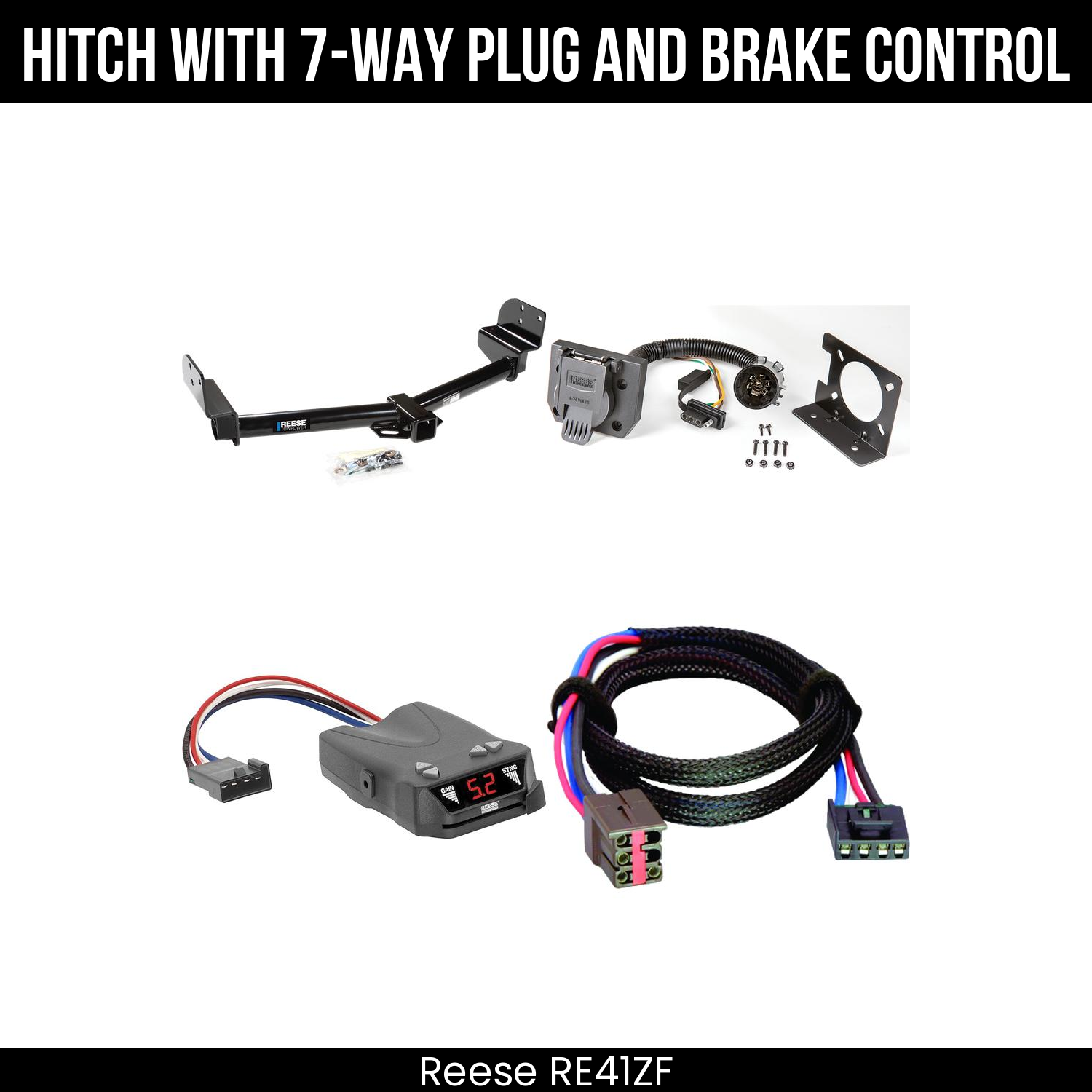 Trailer Hitch , 7-Way , Reese Brakeman IV Brake Control