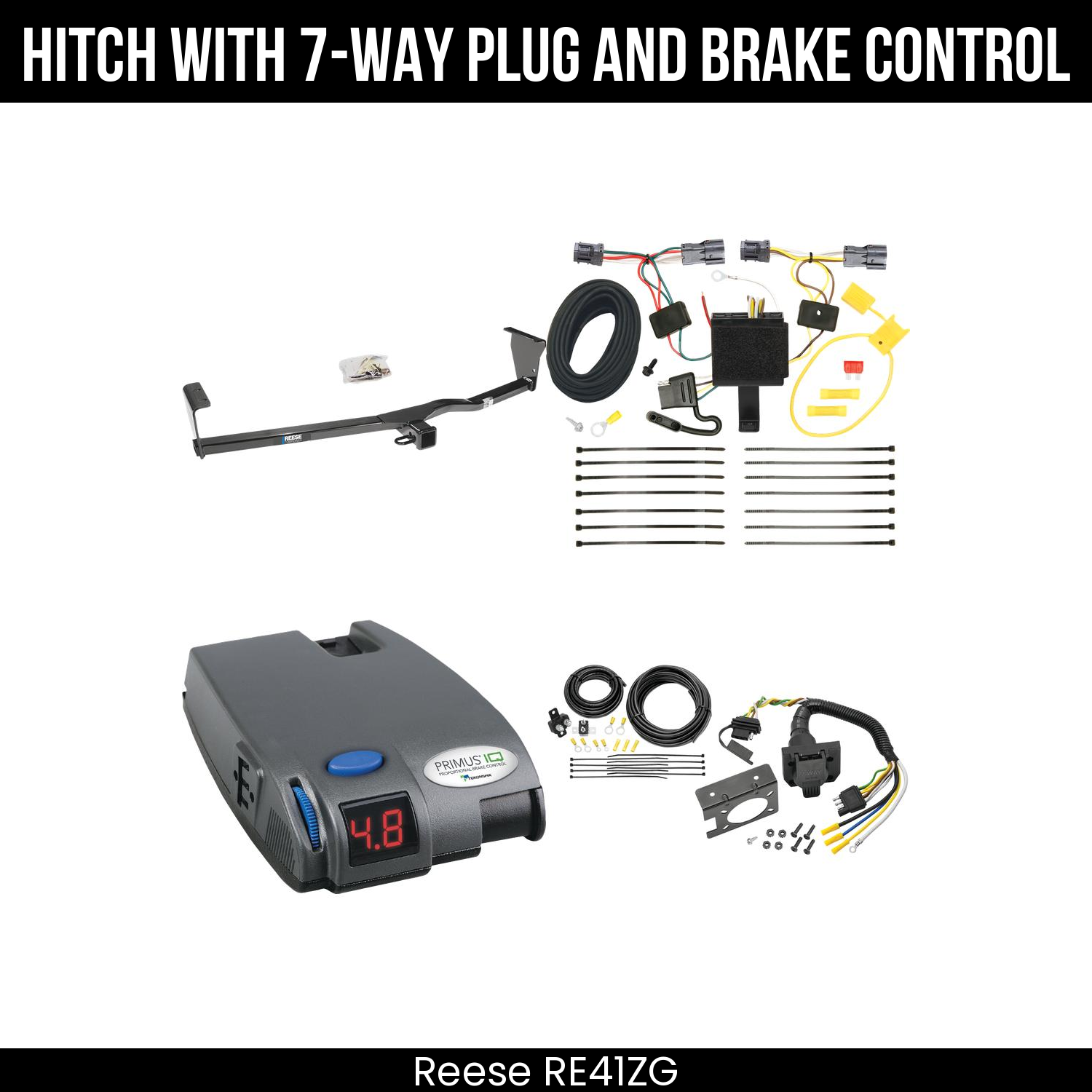 Trailer Hitch , 7-Way , Tekonsha Primus IQ Brake Control