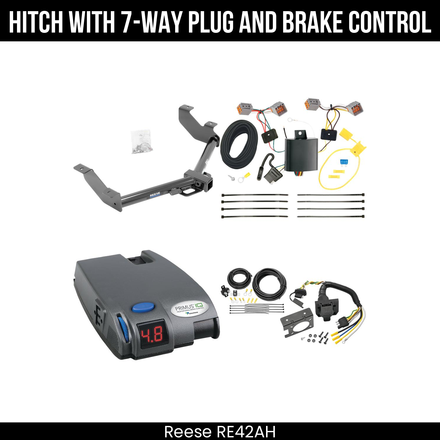Trailer Hitch , 7-Way , Tekonsha Primus IQ Brake Control