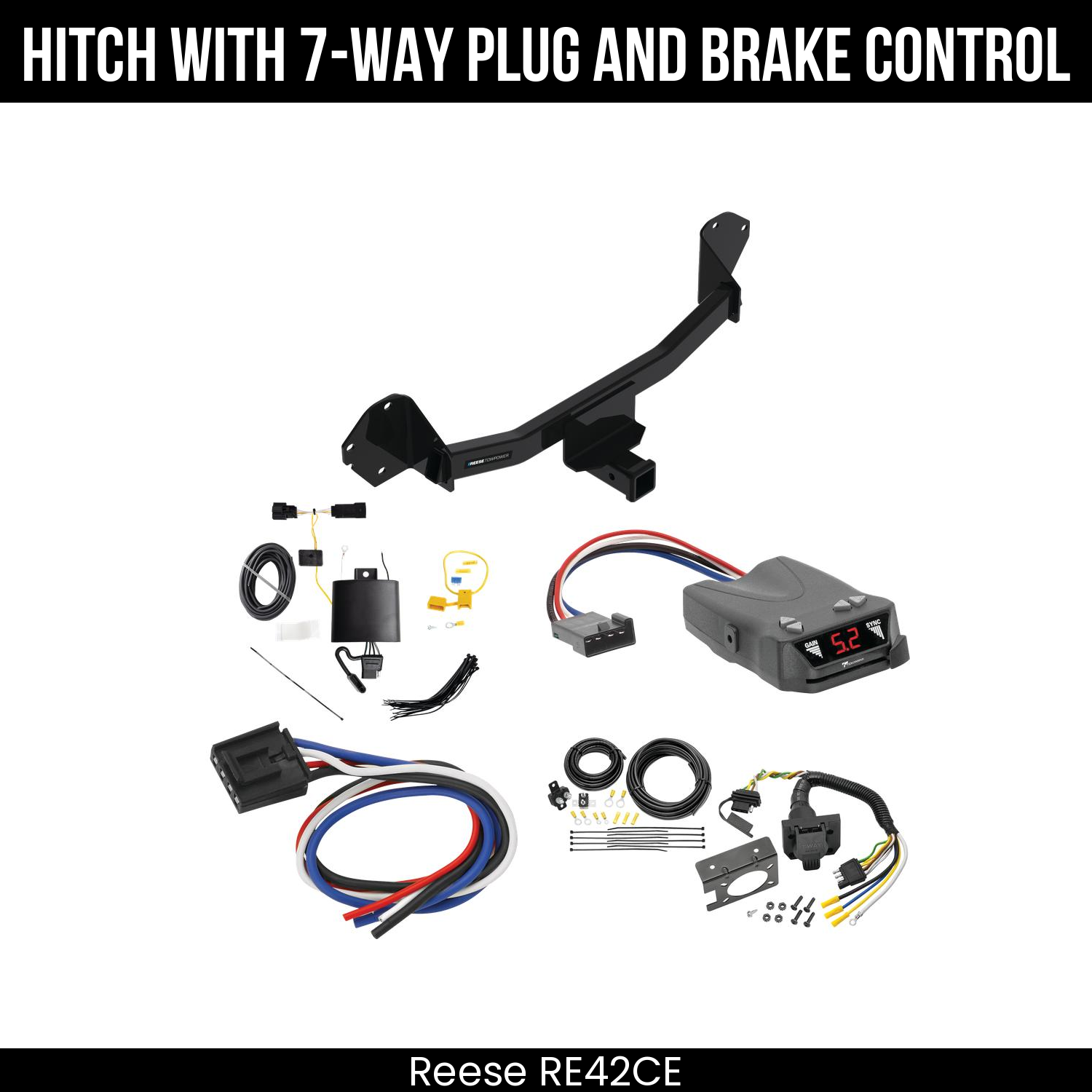 Trailer Hitch , 7-Way , Tekonsha Brakeman IV Brake Control