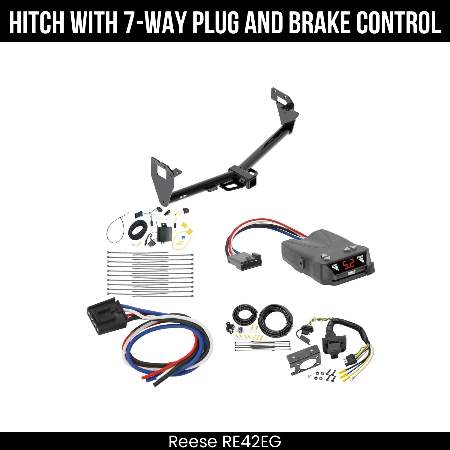 Trailer Hitch , 7-Way , Reese Brakeman IV Brake Control