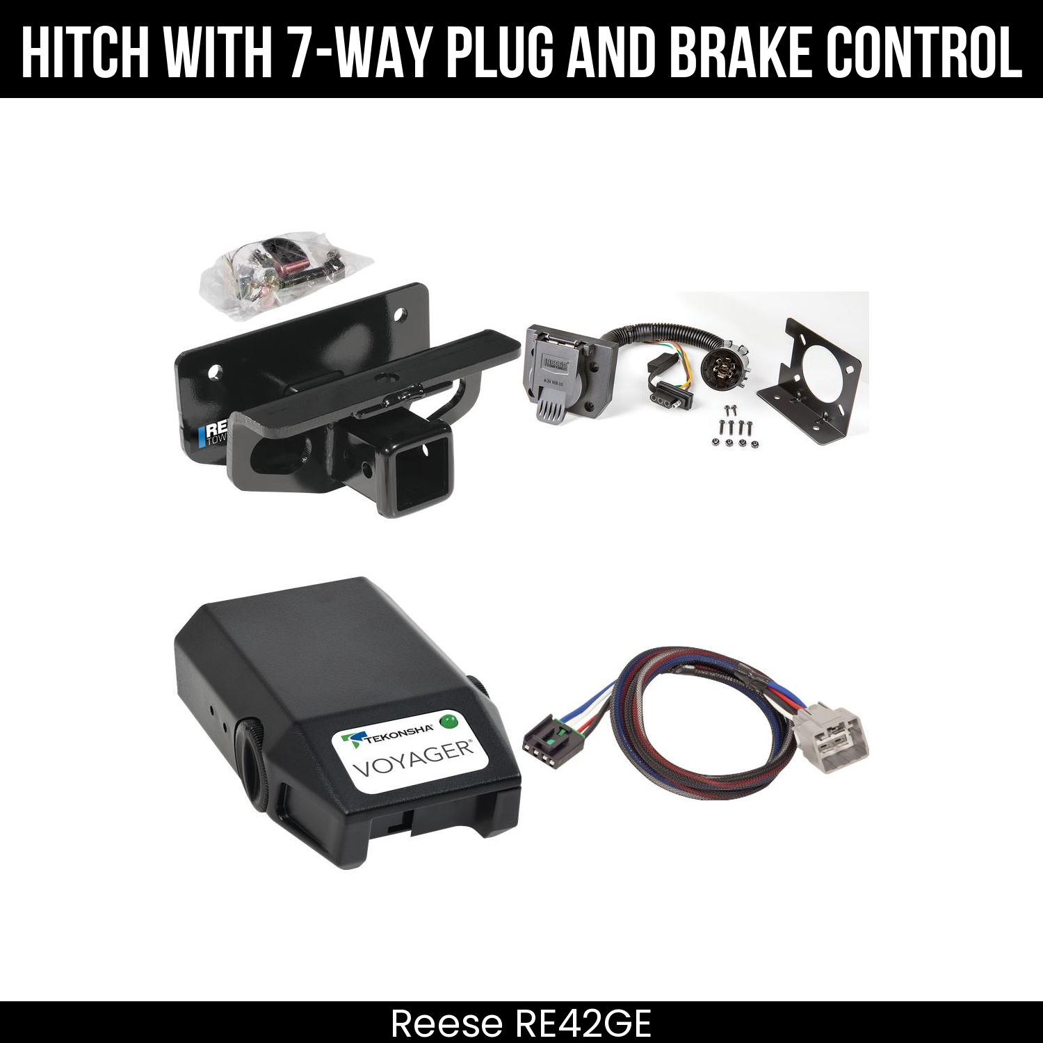 Trailer Hitch , 7-Way , Tekonsha Voyager Brake Control