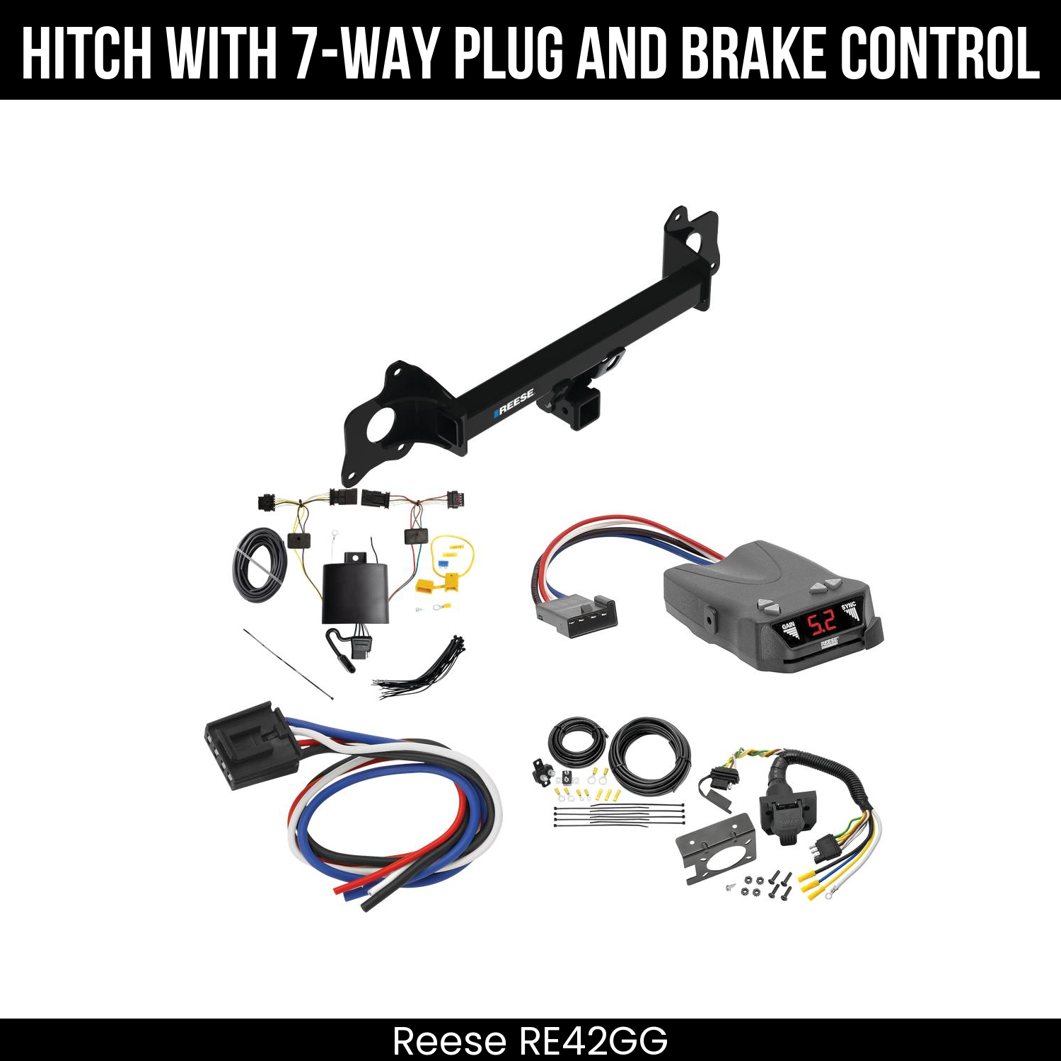 Trailer Hitch , 7-Way , Reese Brakeman IV Brake Control