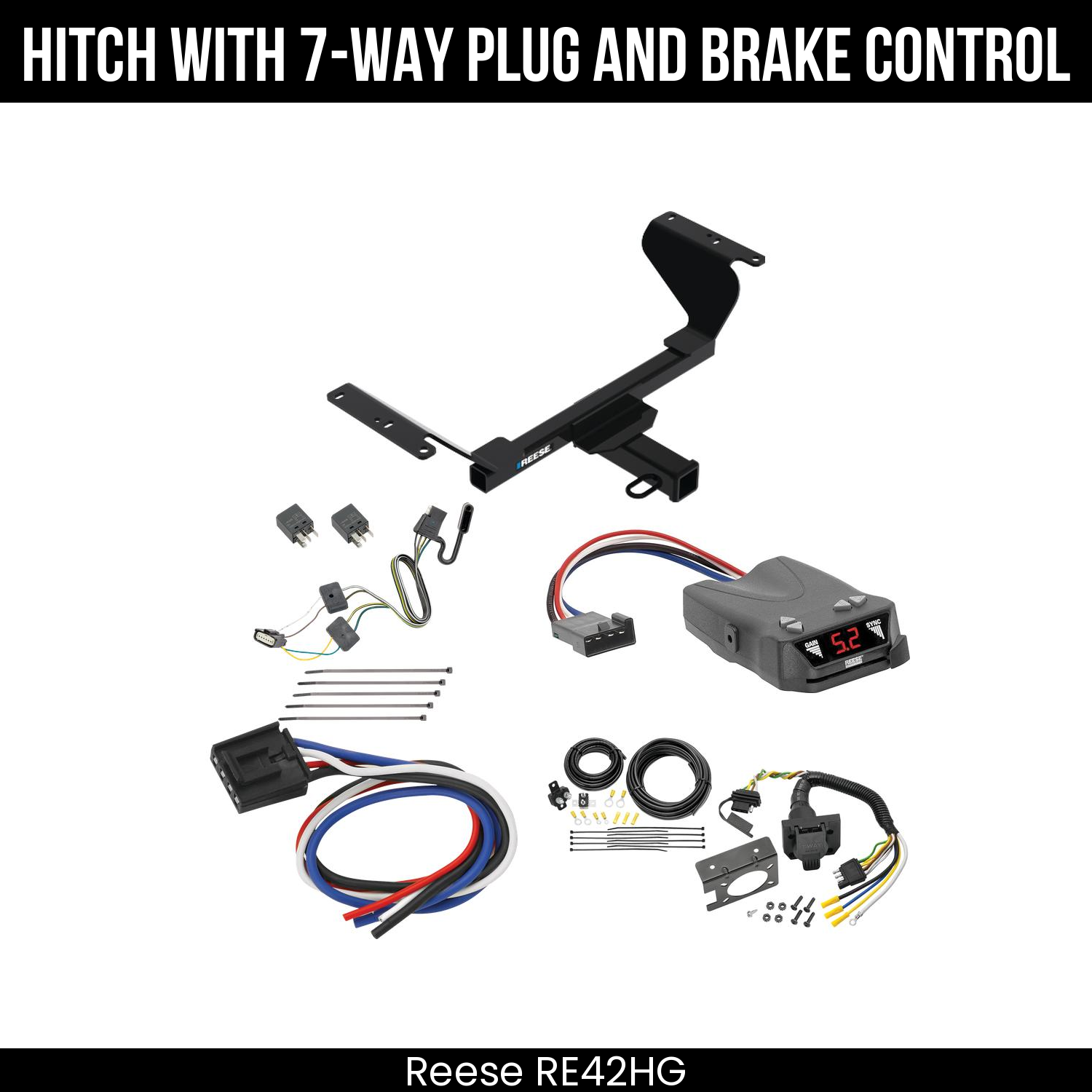 Trailer Hitch , 7-Way , Reese Brakeman IV Brake Control