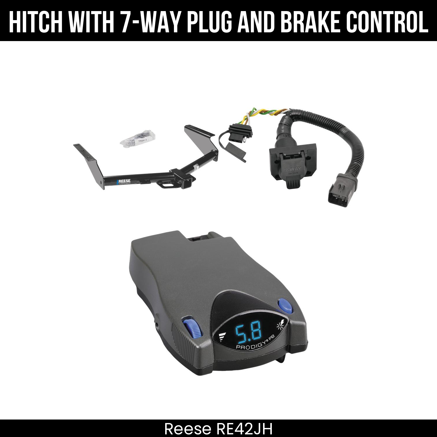 Trailer Hitch , 7-Way , Tekonsha Prodigy P2 Brake Control
