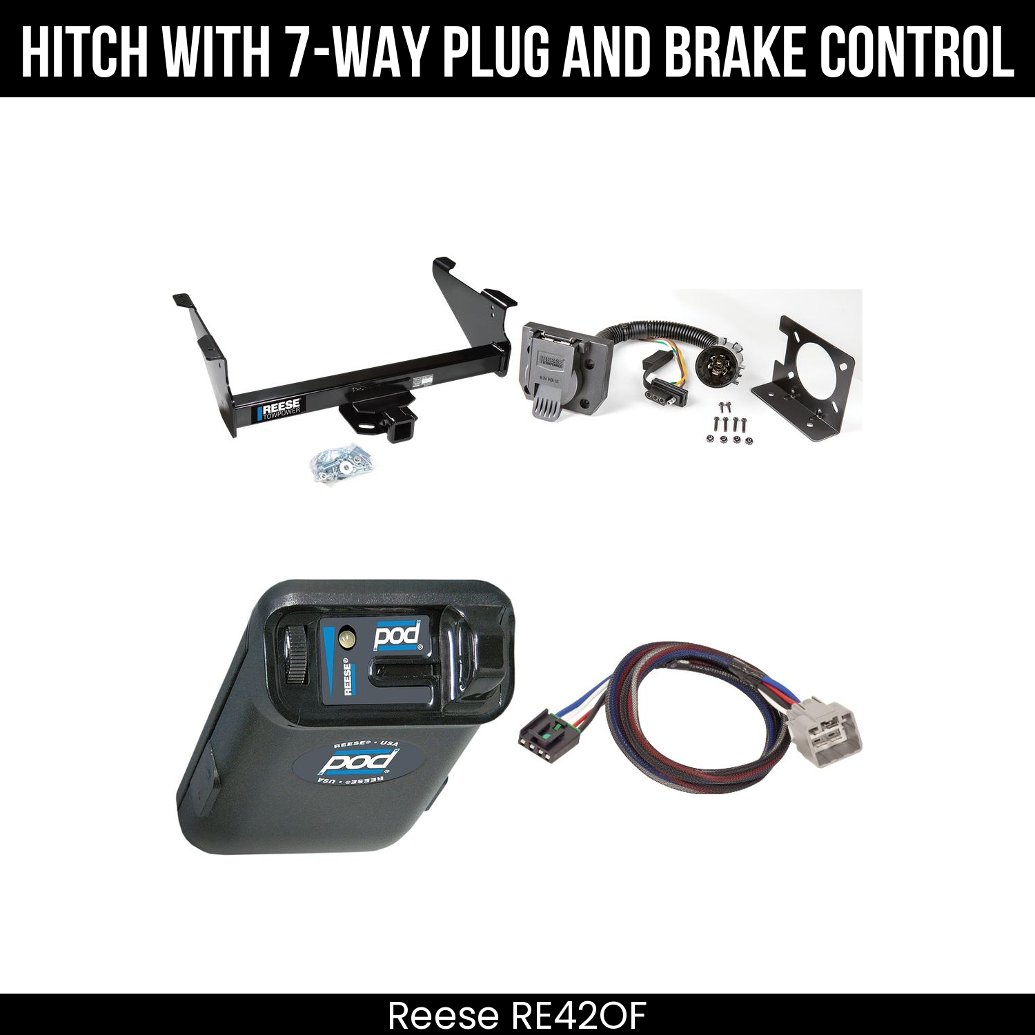 Trailer Hitch , 7-Way , Reese POD Brake Control