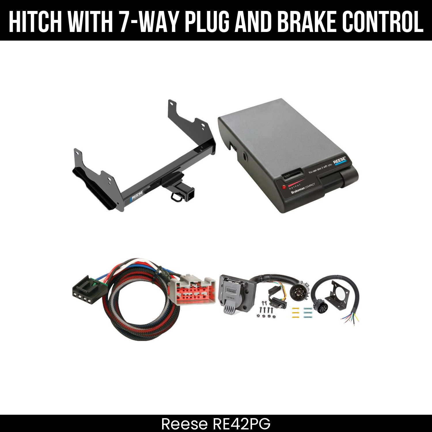 Trailer Hitch , 7-Way , Reese Brakeman Brake Control