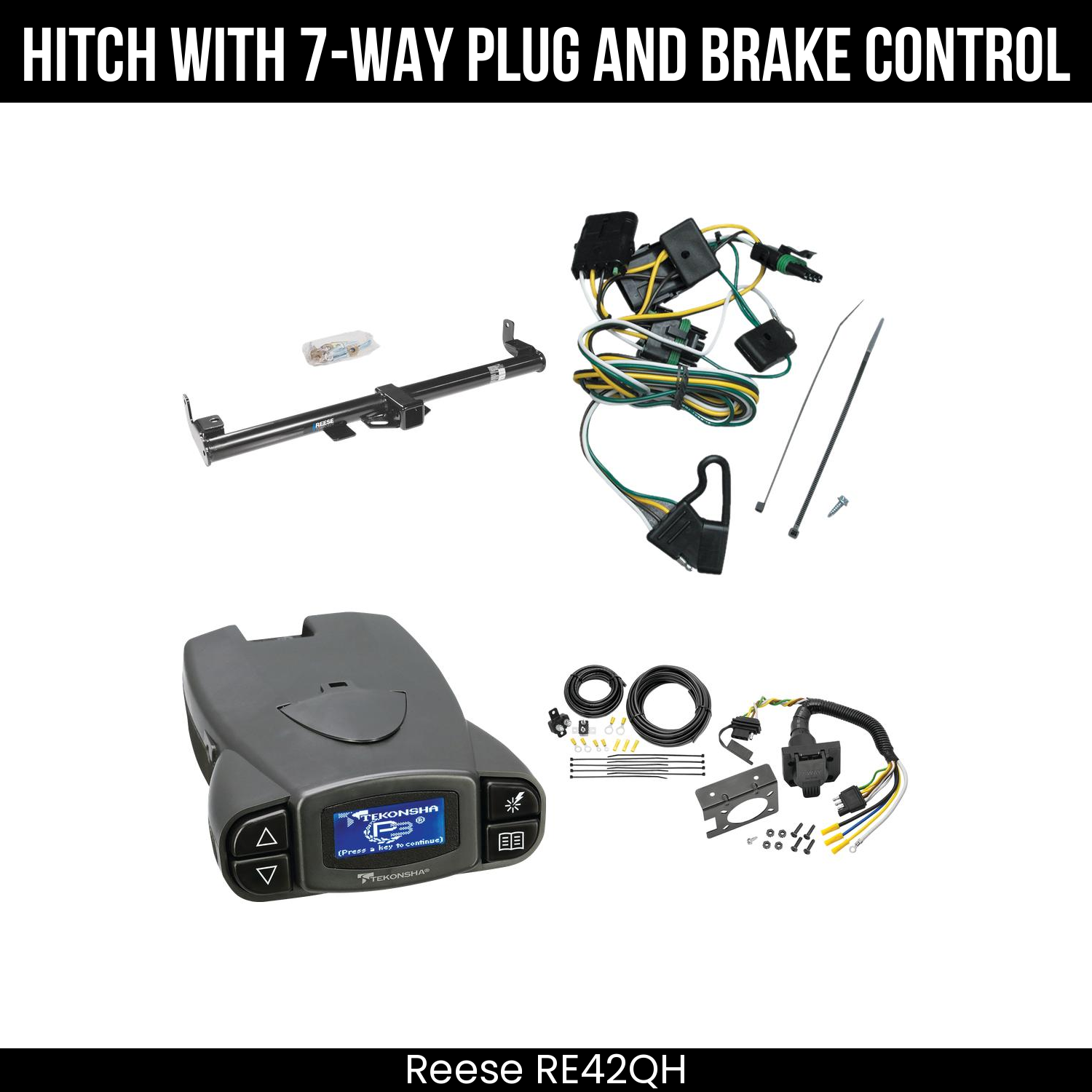 Trailer Hitch , 7-Way , Tekonsha Prodigy P3 Brake Control
