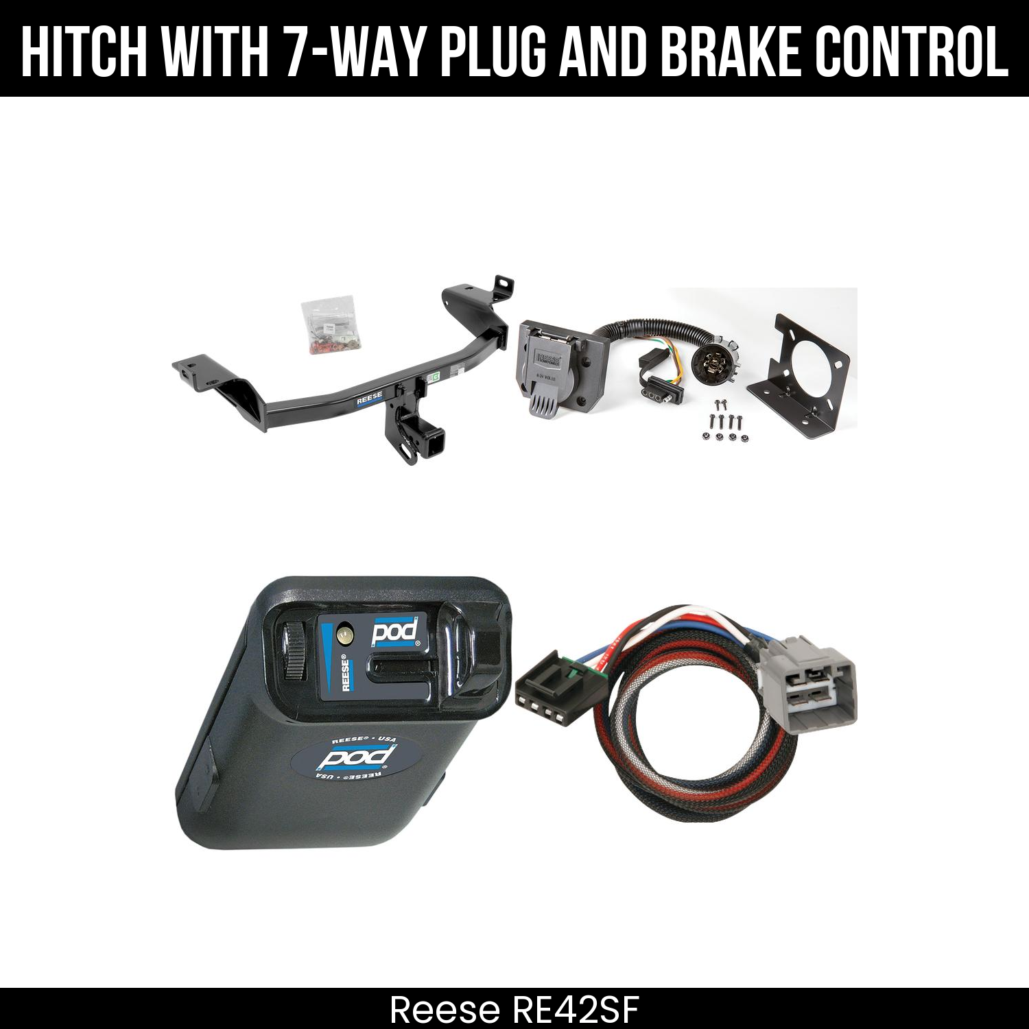 Trailer Hitch , 7-Way , Reese POD Brake Control