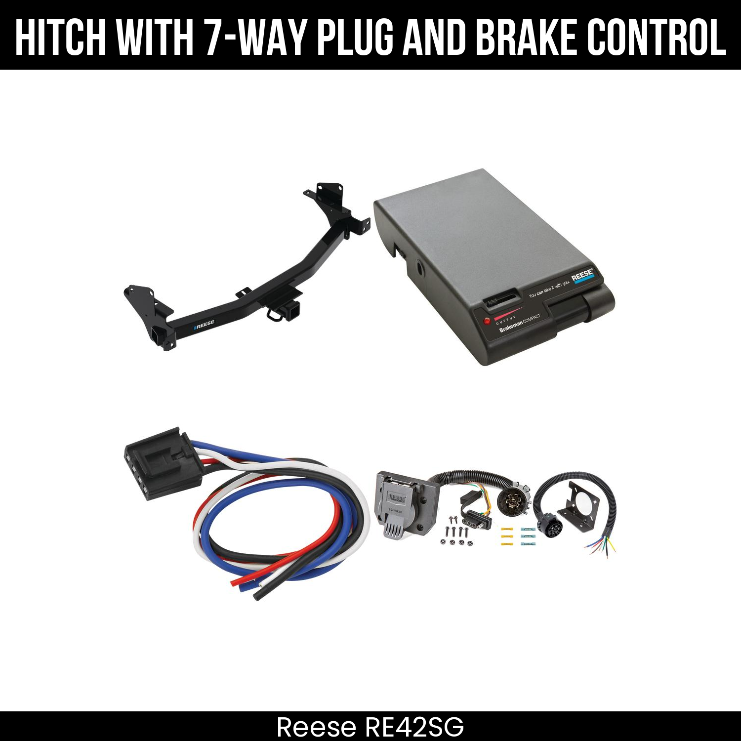 Trailer Hitch , 7-Way , Reese Brakeman Brake Control