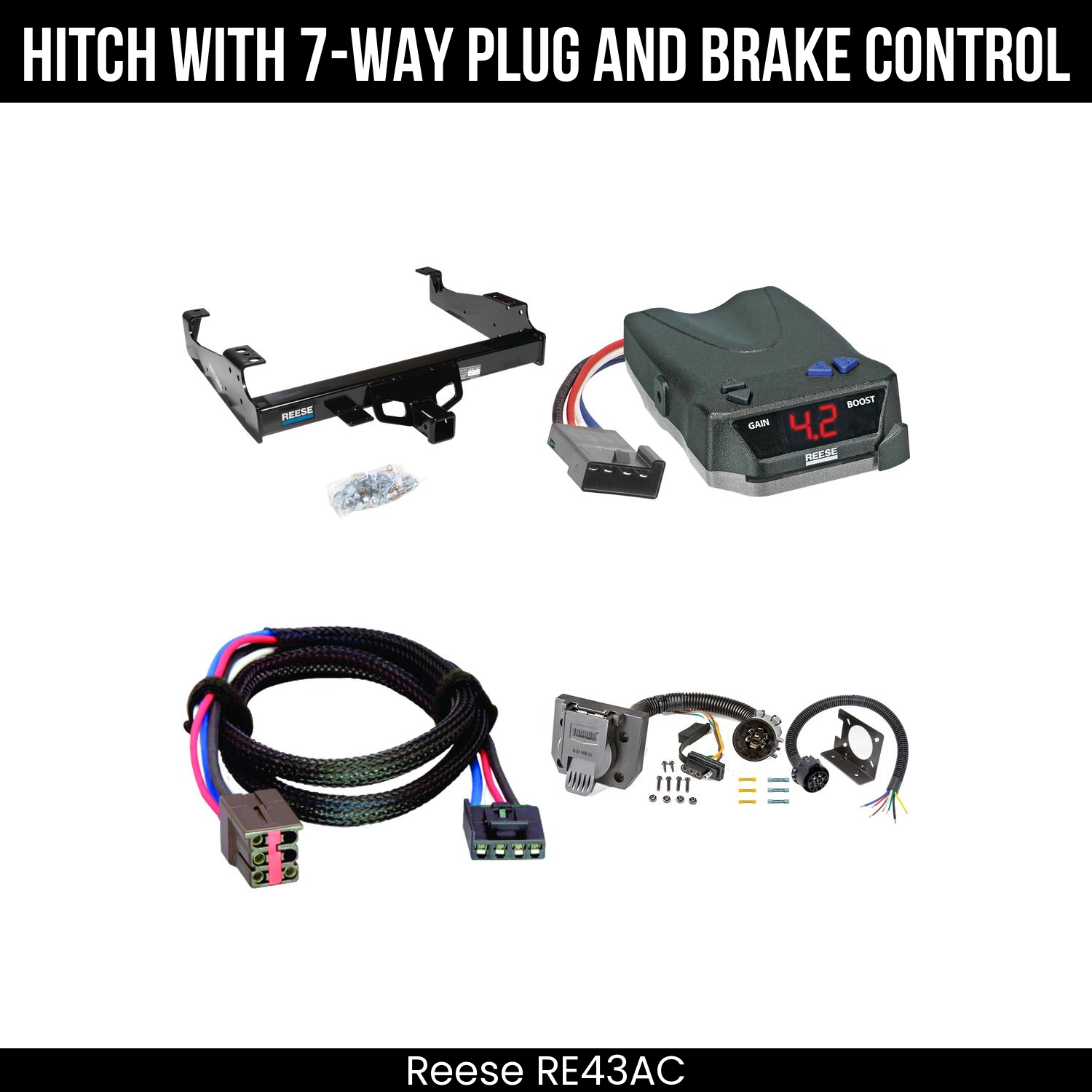 Trailer Hitch , 7-Way , Reese Brake EVN Control