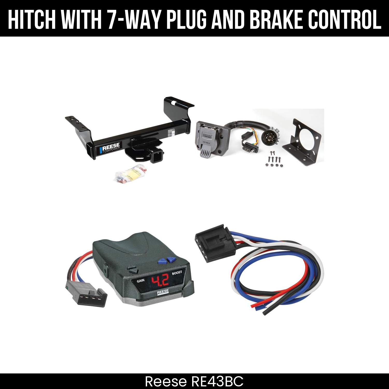 Trailer Hitch , 7-Way , Reese Brake EVN Control