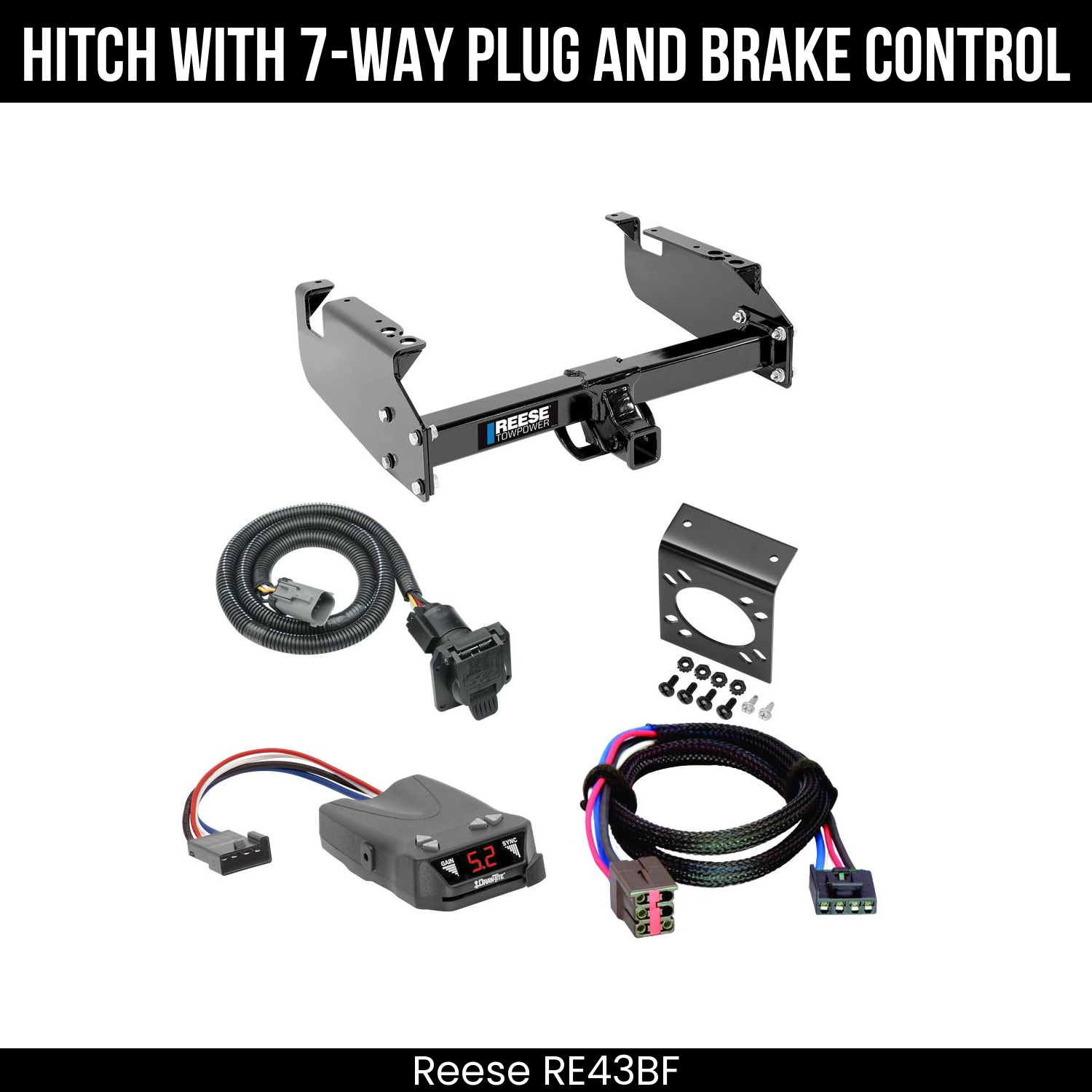 Trailer Hitch , 7-Way , Draw-Tite Activator IV Brake Control