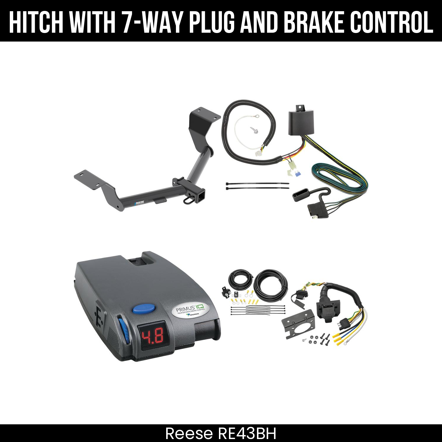 Trailer Hitch , 7-Way , Tekonsha Primus IQ Brake Control