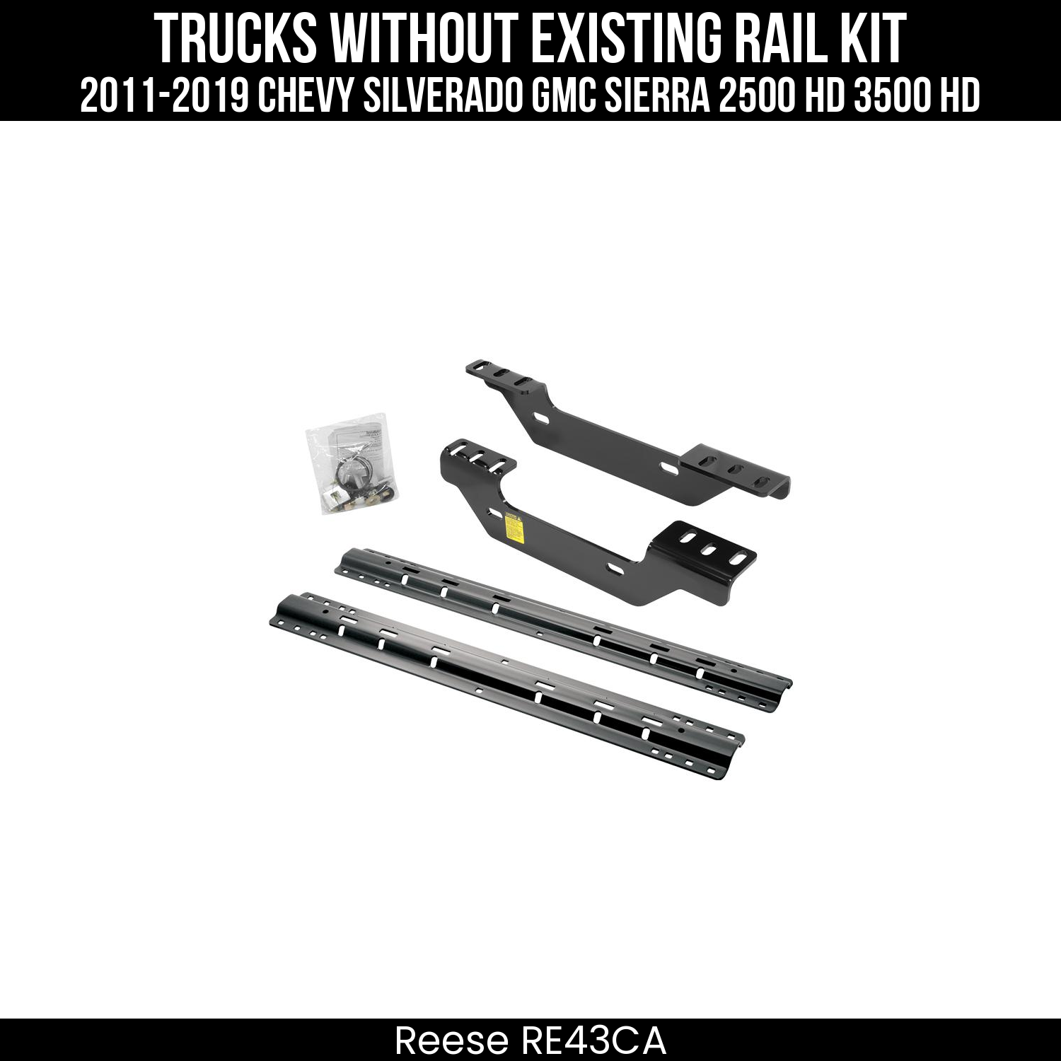 5th Wheel Hitch Custom Bracket,5th Wheel Rails Only