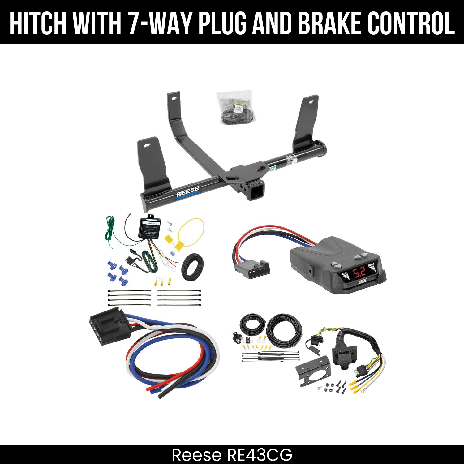 Trailer Hitch , 7-Way , Reese Brakeman IV Brake Control