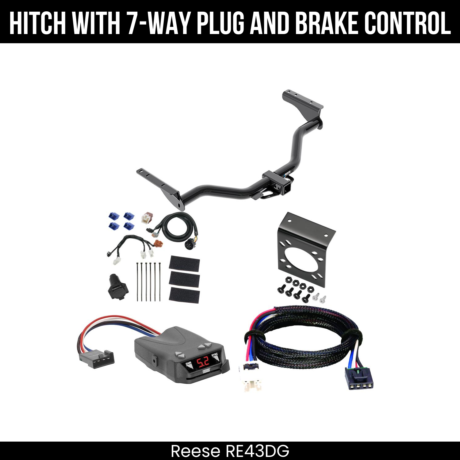Trailer Hitch , 7-Way , Reese Brakeman IV Brake Control