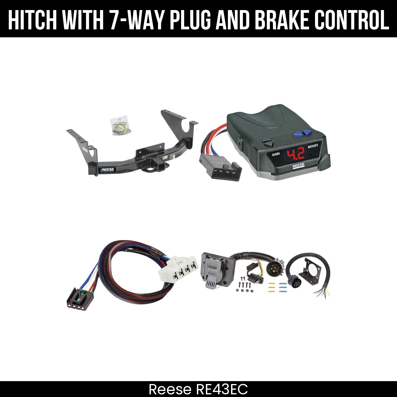 Trailer Hitch , 7-Way , Reese Brake EVN Control