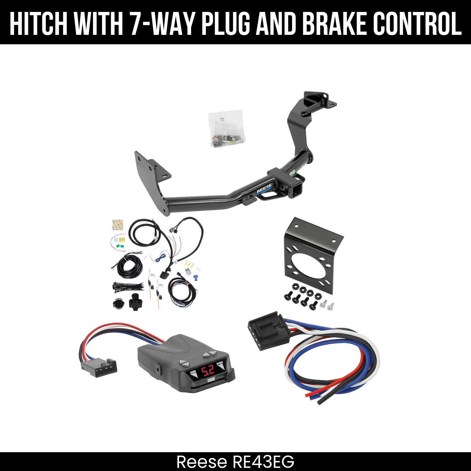 Trailer Hitch , 7-Way , Reese Brakeman IV Brake Control