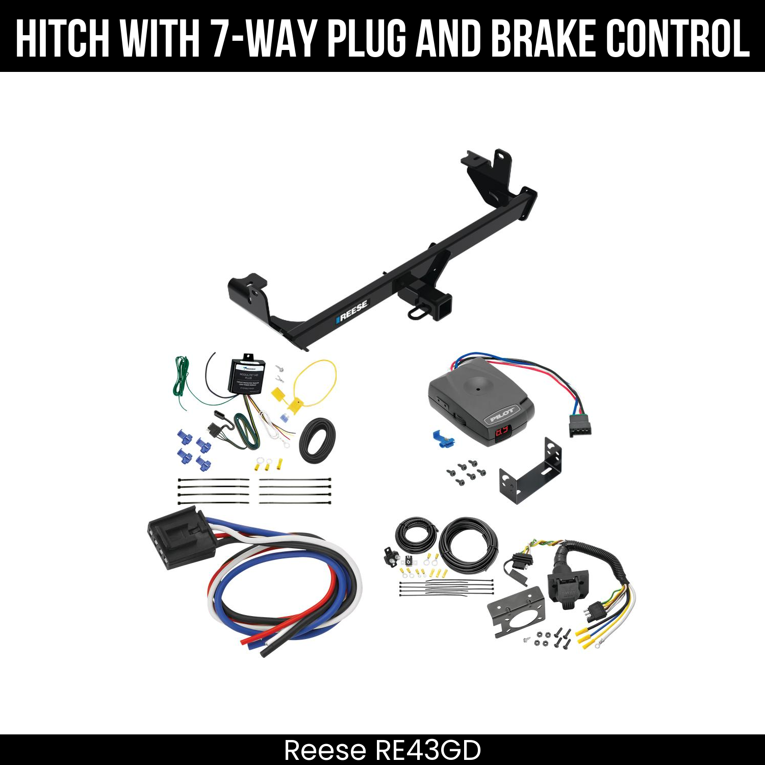 Trailer Hitch , 7-Way , Pro Series Pilot Brake Control