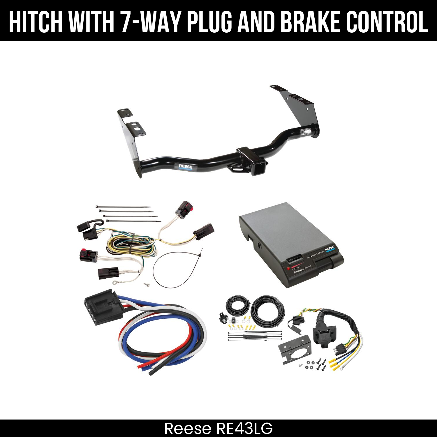Trailer Hitch , 7-Way , Reese Brakeman Brake Control