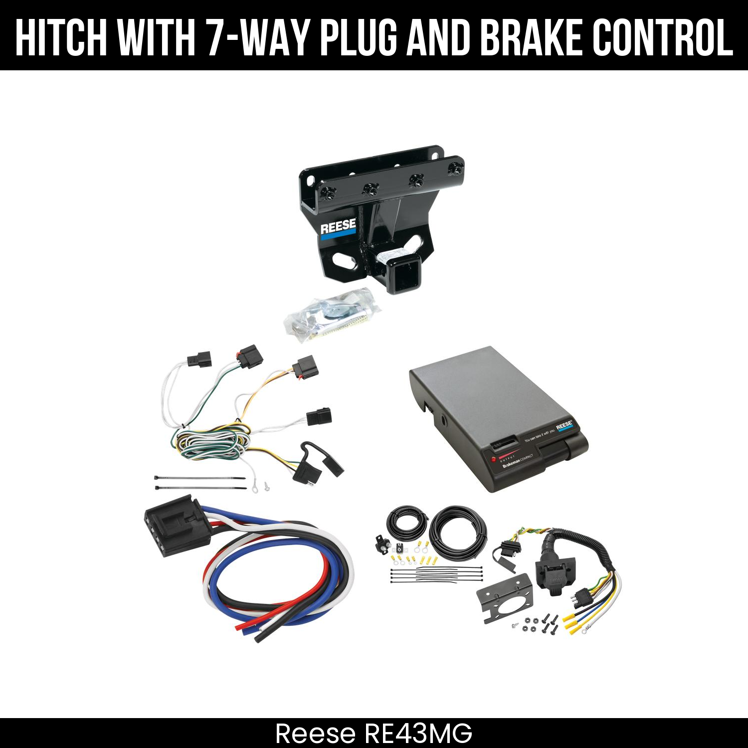 Trailer Hitch , 7-Way , Reese Brakeman Brake Control