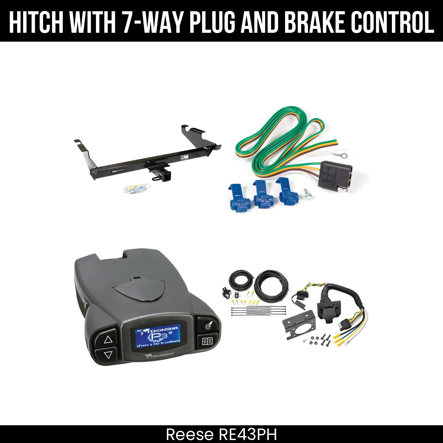 Trailer Hitch , 7-Way , Tekonsha Prodigy P3 Brake Control